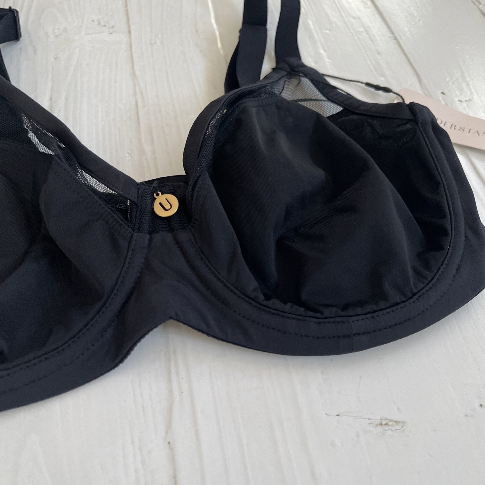Understance Shea 2.0 Flexwire Molded Unpadded Spacer Bra Black ~ 30DD NWT