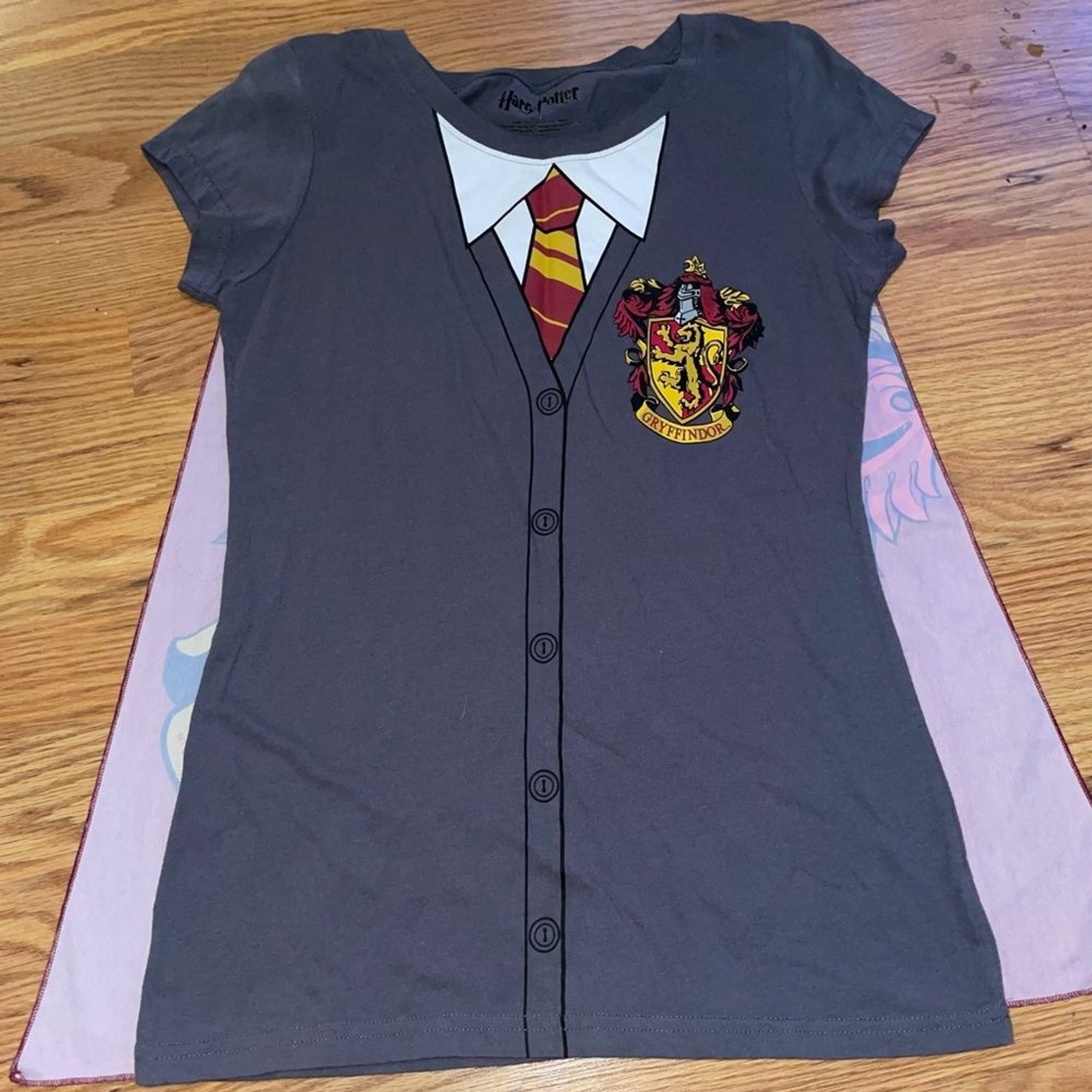 Harry Potter Gryffindor T-shirt with cape