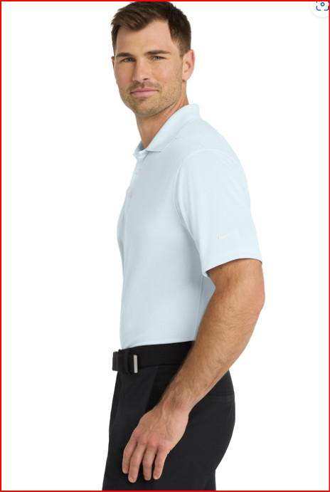 New Nike Dri-FIT Micro Pique 2.0 Polo. NKDC1963 Blue Tint Large