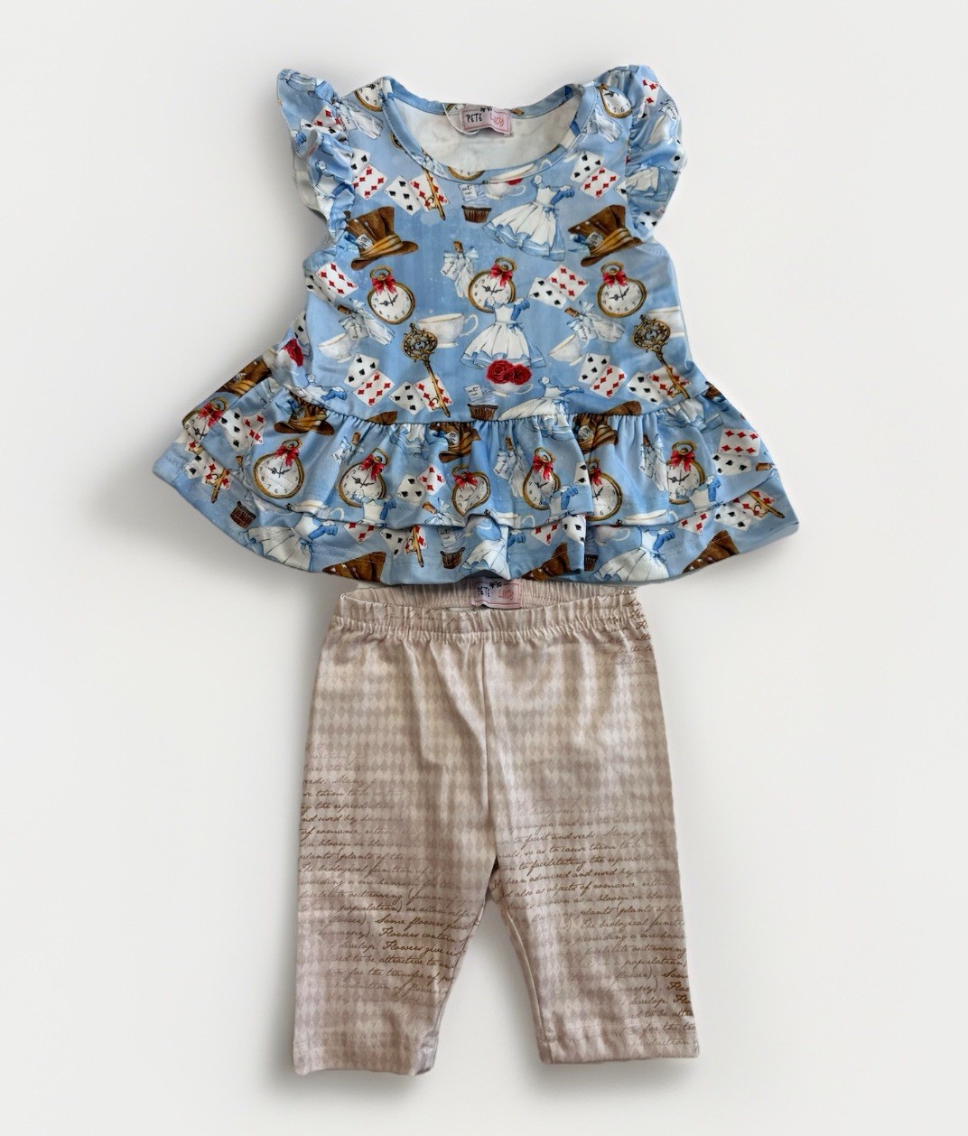 Pete & Lucy Alice In Wonderland Outfit Set Size 6-12 Months Baby Girl NEW NWT