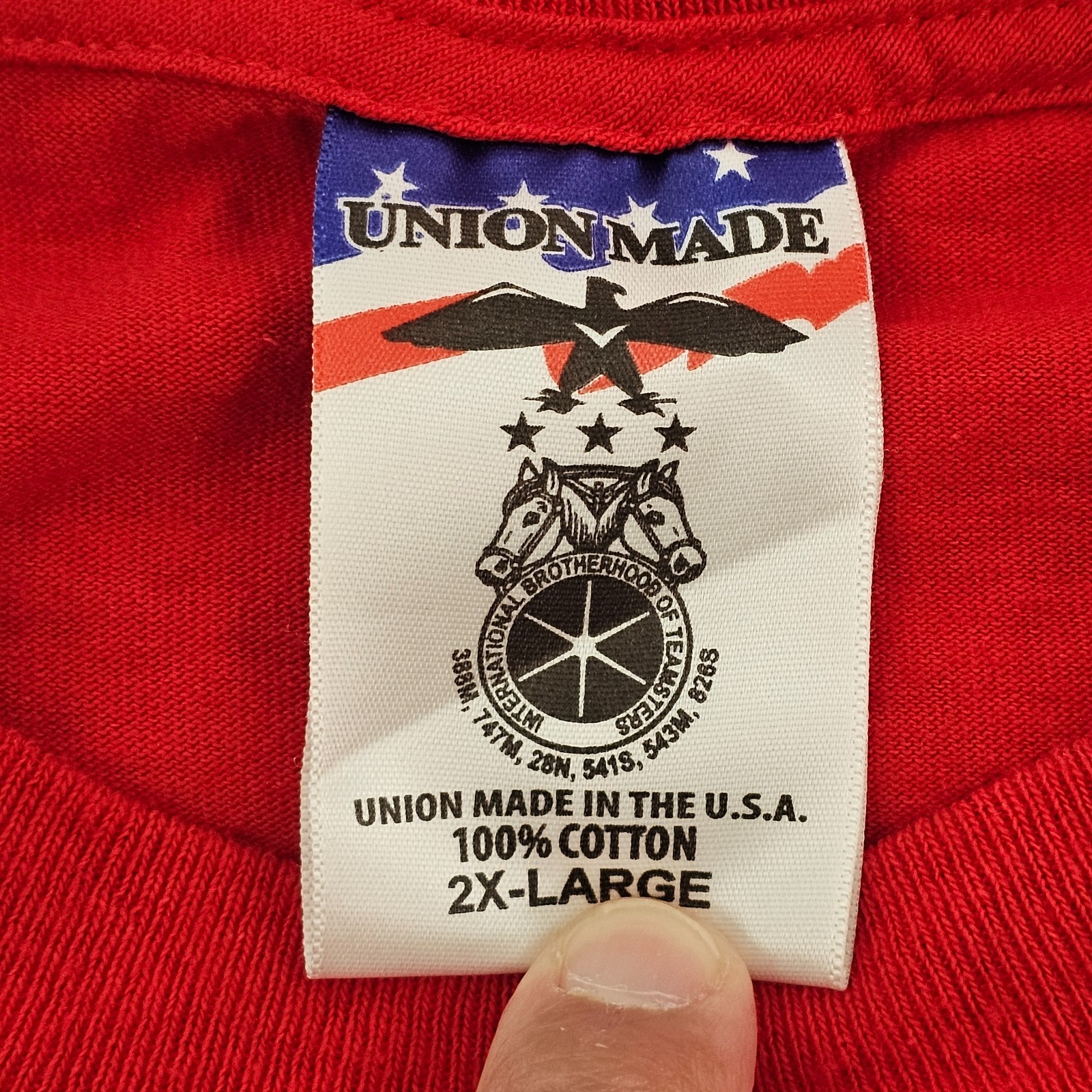 Red Friday Remember Everyone Deployed Union Made Red T-Shirt Men’s 2XL
