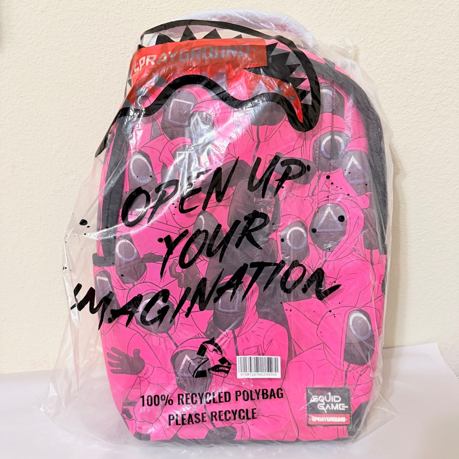 Sprayground Squid Game Frontman Backpack Limited Edition 2025 Multicolor/Pink