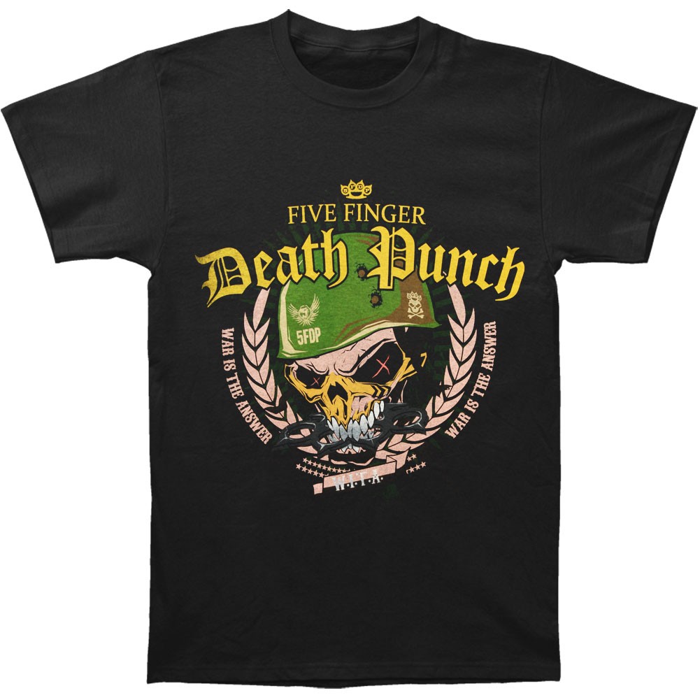 Men’s Five Finger Death Punch Warhead 2014 Tour T-shirt Medium Black