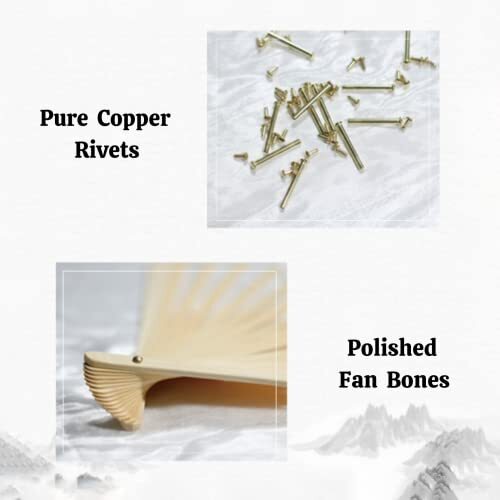 Belly Dance Faux Silk Veil Fans, 1 Pair (Left+Right) Faux Silk Bamboo Long Fans