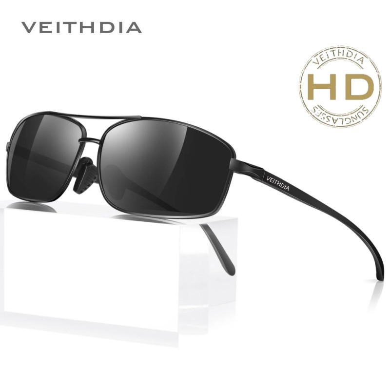 VEITHDIA Polarized Photochromic Pilot Sunglasses Men Aluminium Driving Eyewear