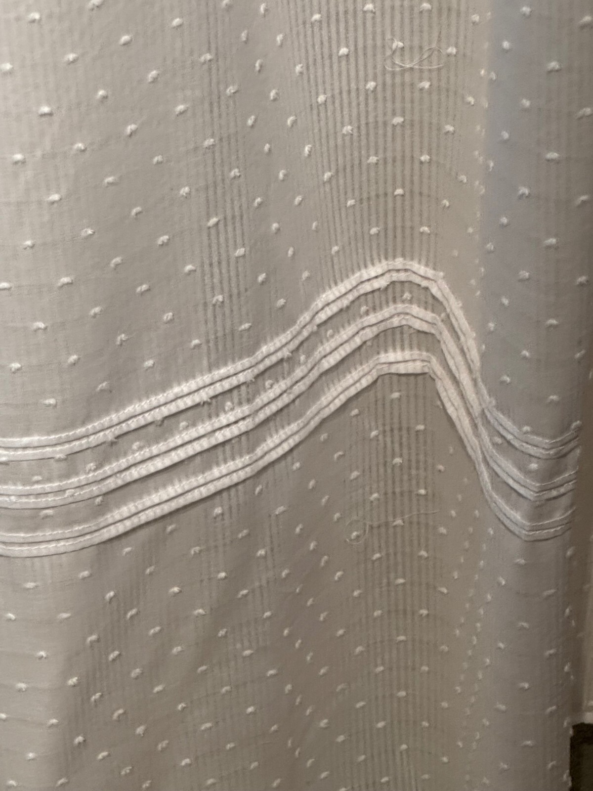 EILEEN WEST E5625044 ~ WHITE ~ SLEEVELESS CLIP DOT BALLET NIGHTGOWN ~ MEDIUM