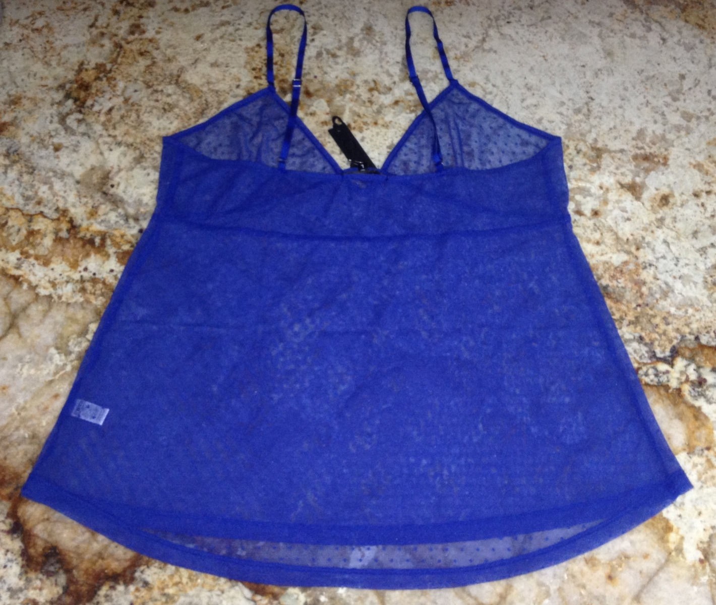 JOE’S JEANS Point D’Esprit Royal Blue Cami PJ Sleep Set Top Shorts Womens S M L