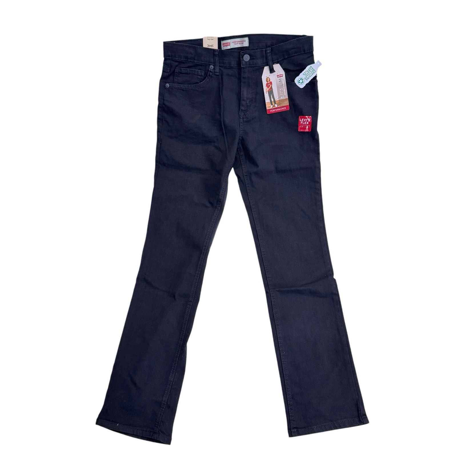 LEVI’s ~ 511 Slim-Fit Performance Black Jeans ~ Boy’s 18 29×31