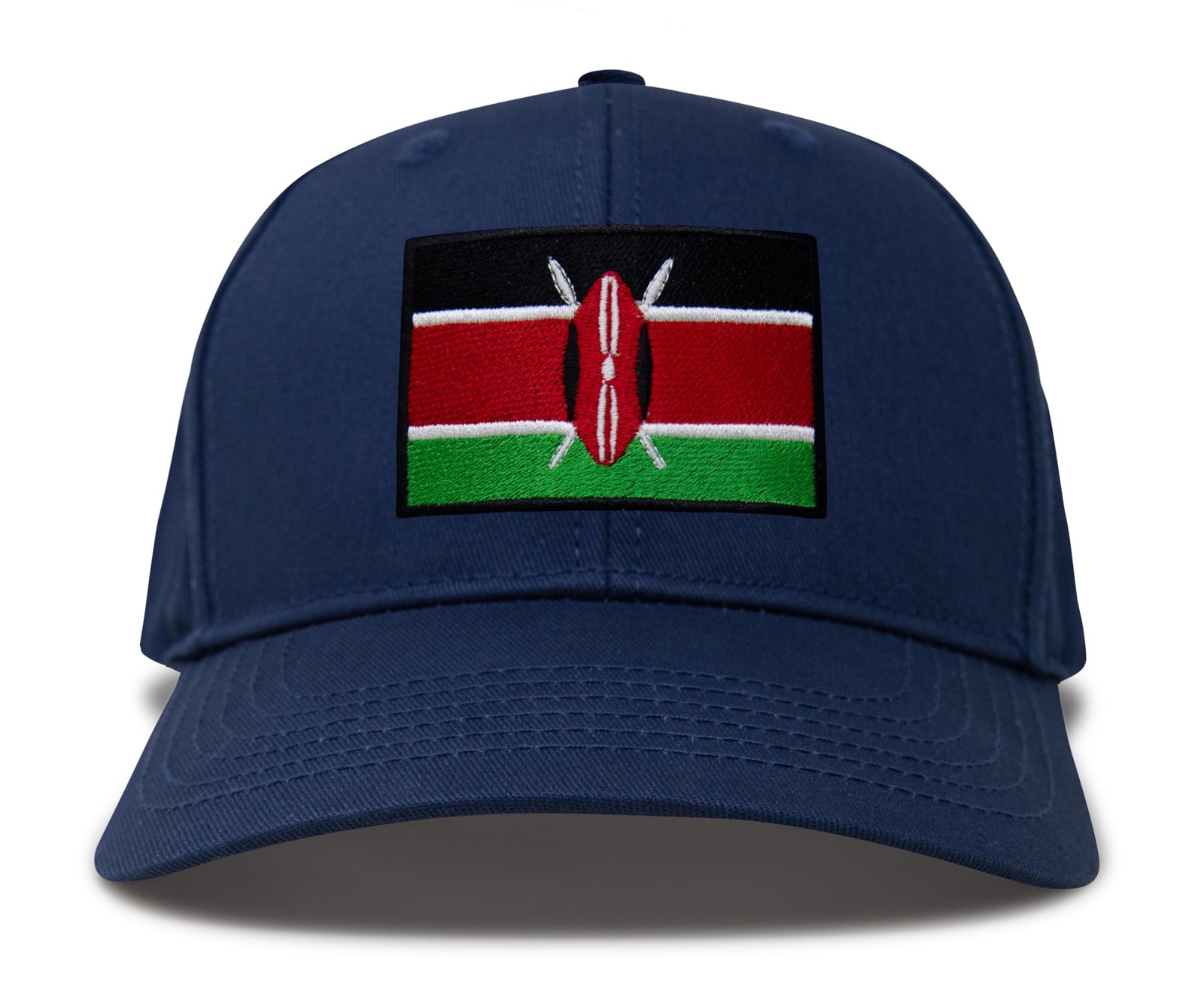Kenya Flag Hat for Men and Women – Snapback Trucker Baseball Cap (All Navy)