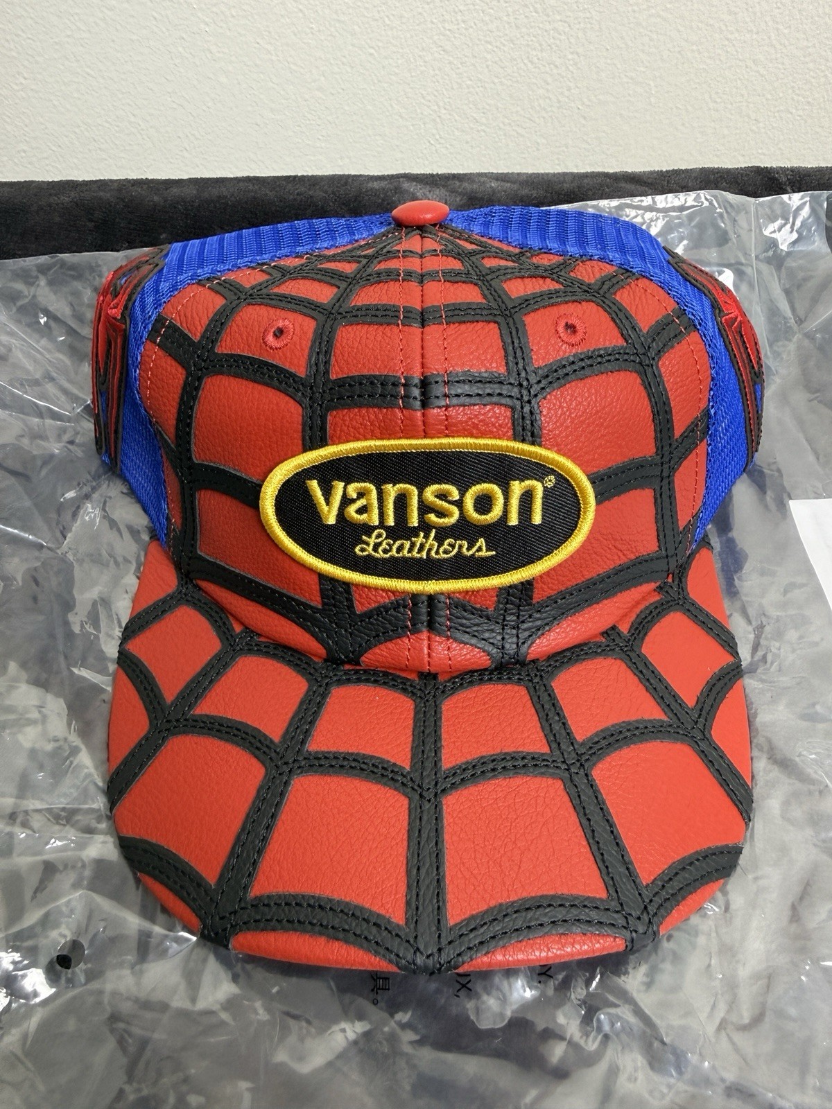 Supreme x Vanson Leathers Spider-Man Mesh Back 6-Panel Hat – Ships today 2026