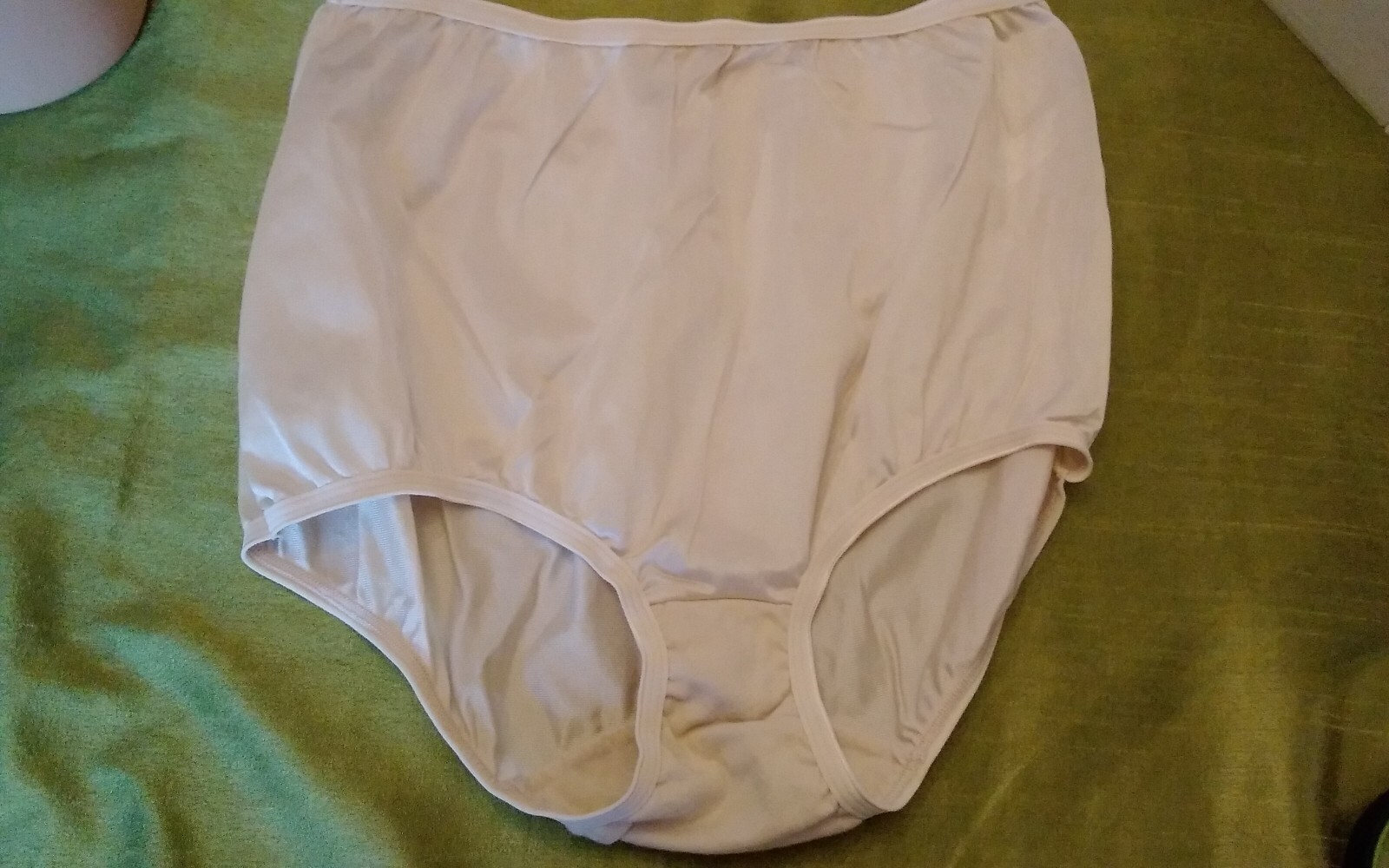 Panties Vintage Cotillion Nylon Brief 7 Beige Double Side Cotton Gusset Knicker