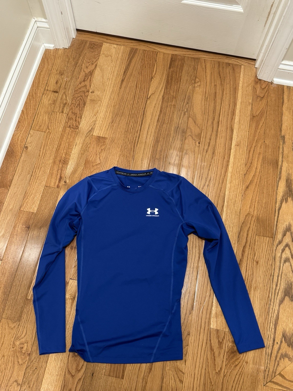 Under Armor Men’s Compression Shirt Long Sleeve Blue Medium