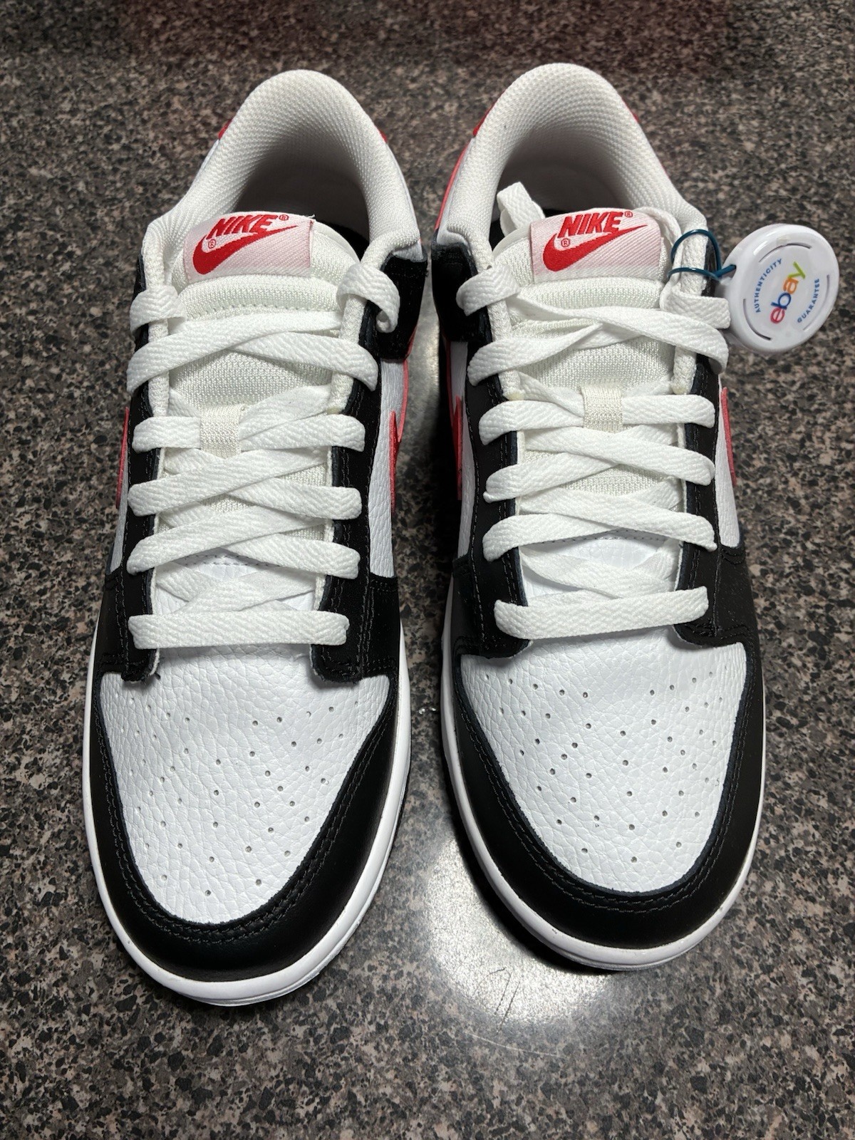 Nike Air Dunk Low Red Panda Black White Red Sneakers Size 7.5 FB3354 001