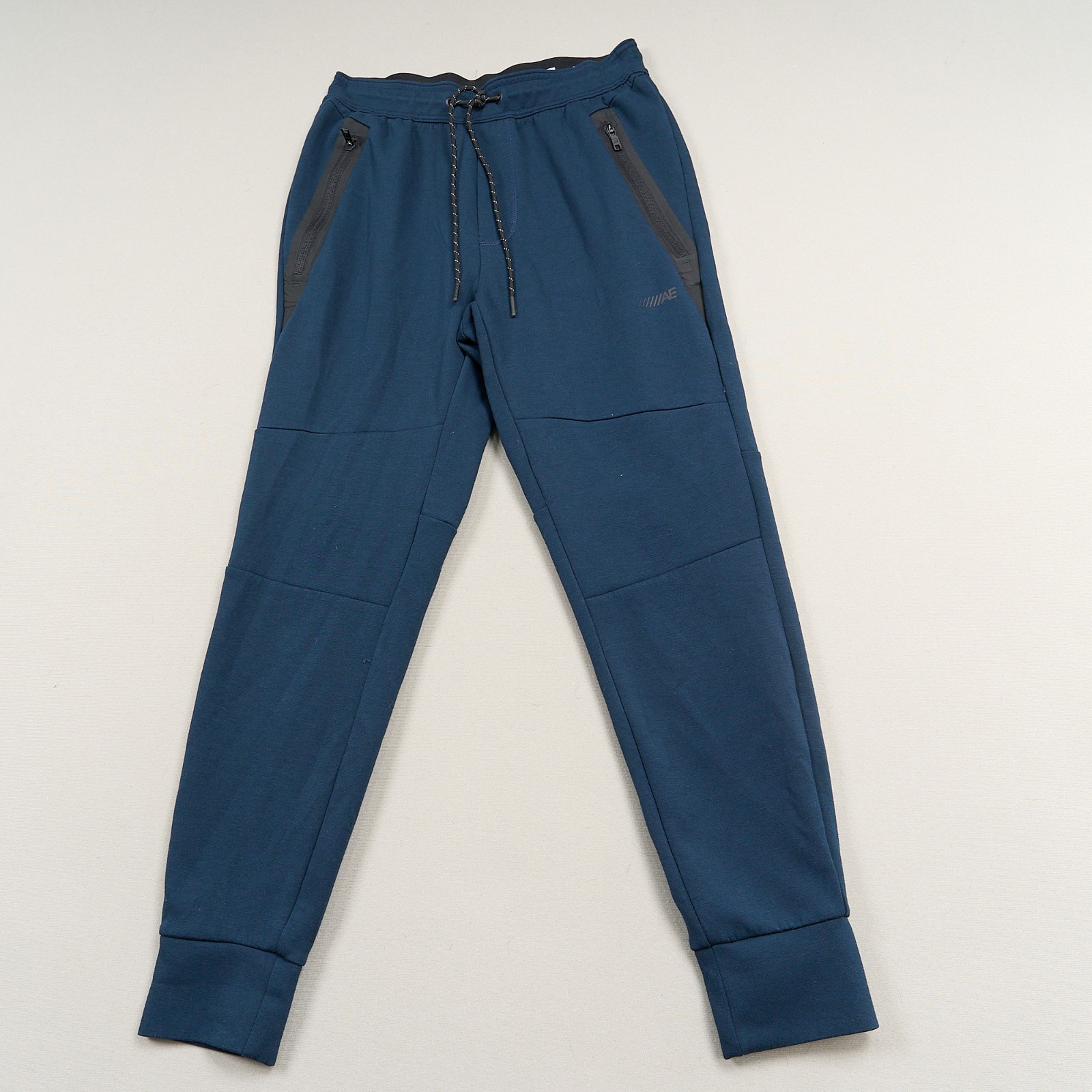 American Eagle Joggers Men’s S Blue Tapered Elastic Waist Pockets Comfort