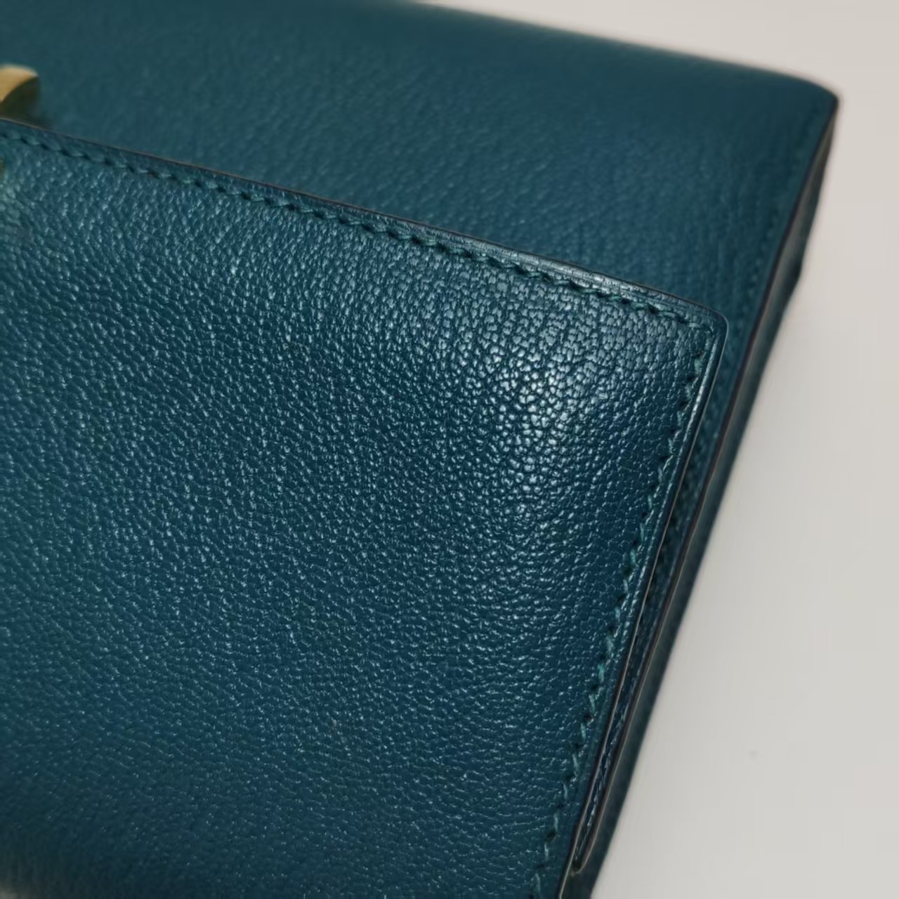 Hermes Verrou Mini 17 Chevre Mysore Vert Bosphore W0 Green GoldHardware GHW Auth
