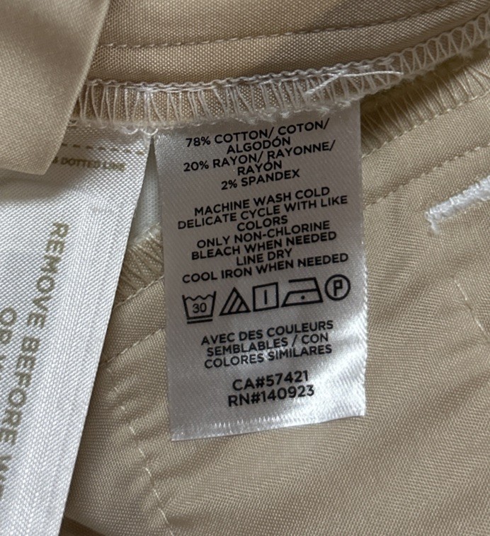 NWT Loft The Riviera Slim Copped Women’s Size 00P White Pants Stretch $69.50