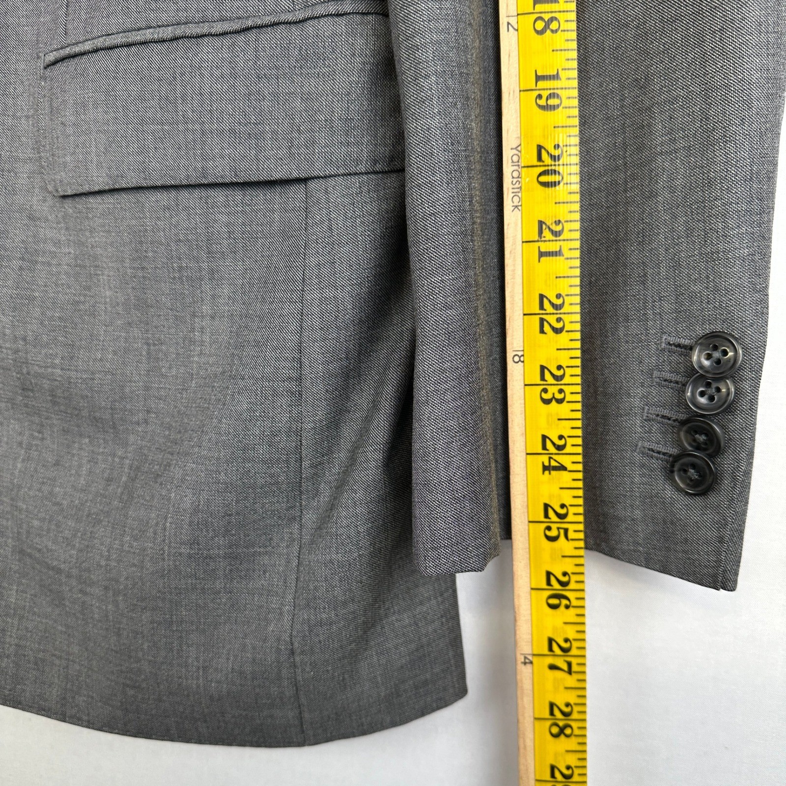 Suitsupply Pure Wool Super 110s Sport Coat Gray Blue Lined EU 54 / 44R