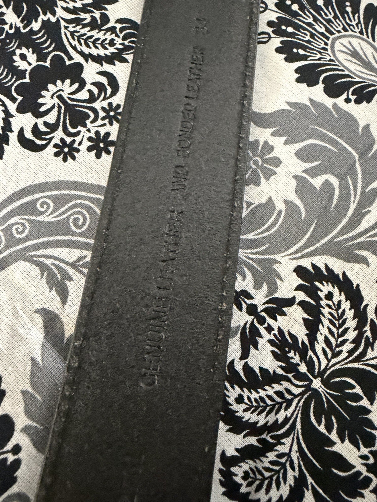 Unbranded Leather Belt Strap Size. 34 1.5 Inches Wide Dark Brown EUC