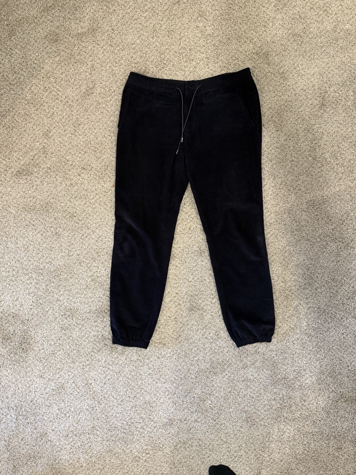 Z Zegna Navy Corduroy Drawstring Pants Size 36/52