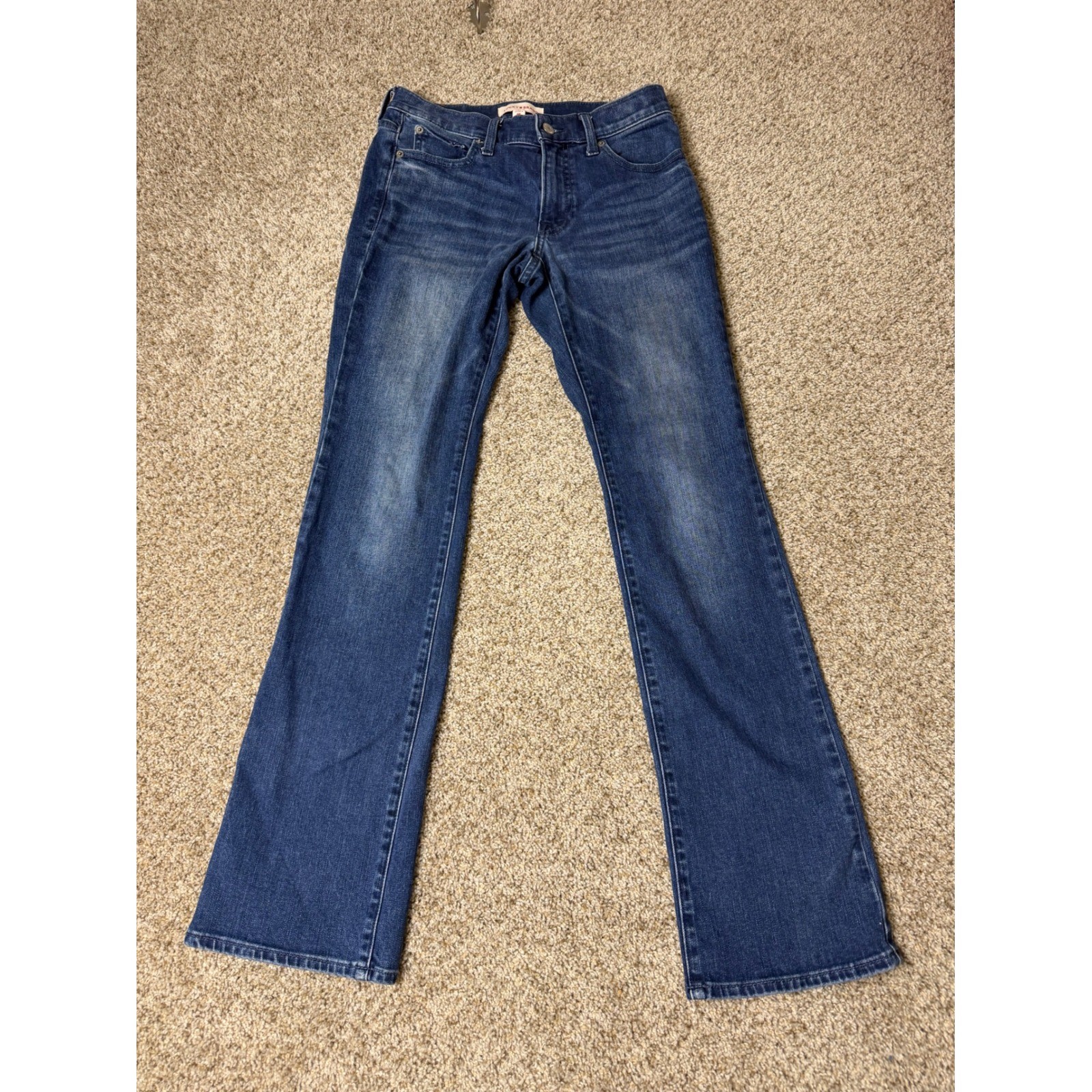 Lucky Brand Womens 2/26 R Medium Wash Bootcut Jeans Flap Pocket Denim Pants