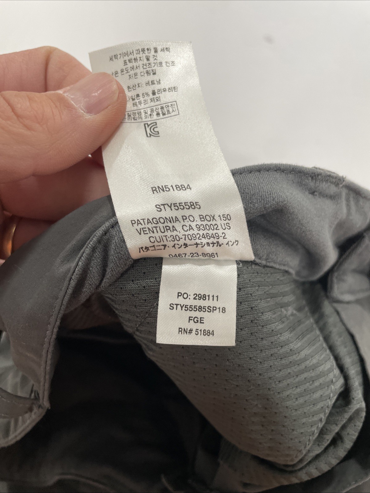 Patagonia Men’s Quandary Pants Regular Size 30 gray with 31 In Inseam