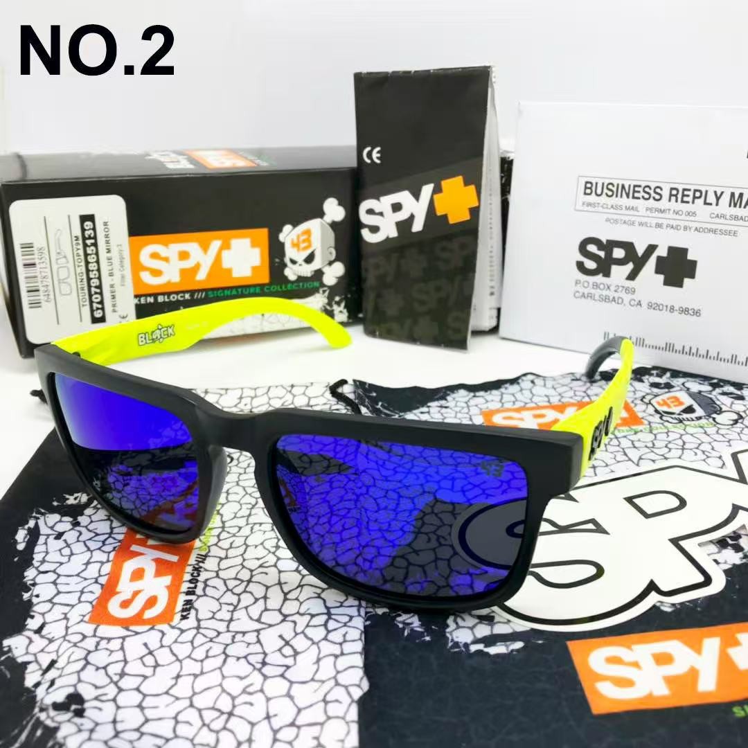 New Spy Polarized Sunglasses Men Classic Ken Block Unisex Square Original Box.