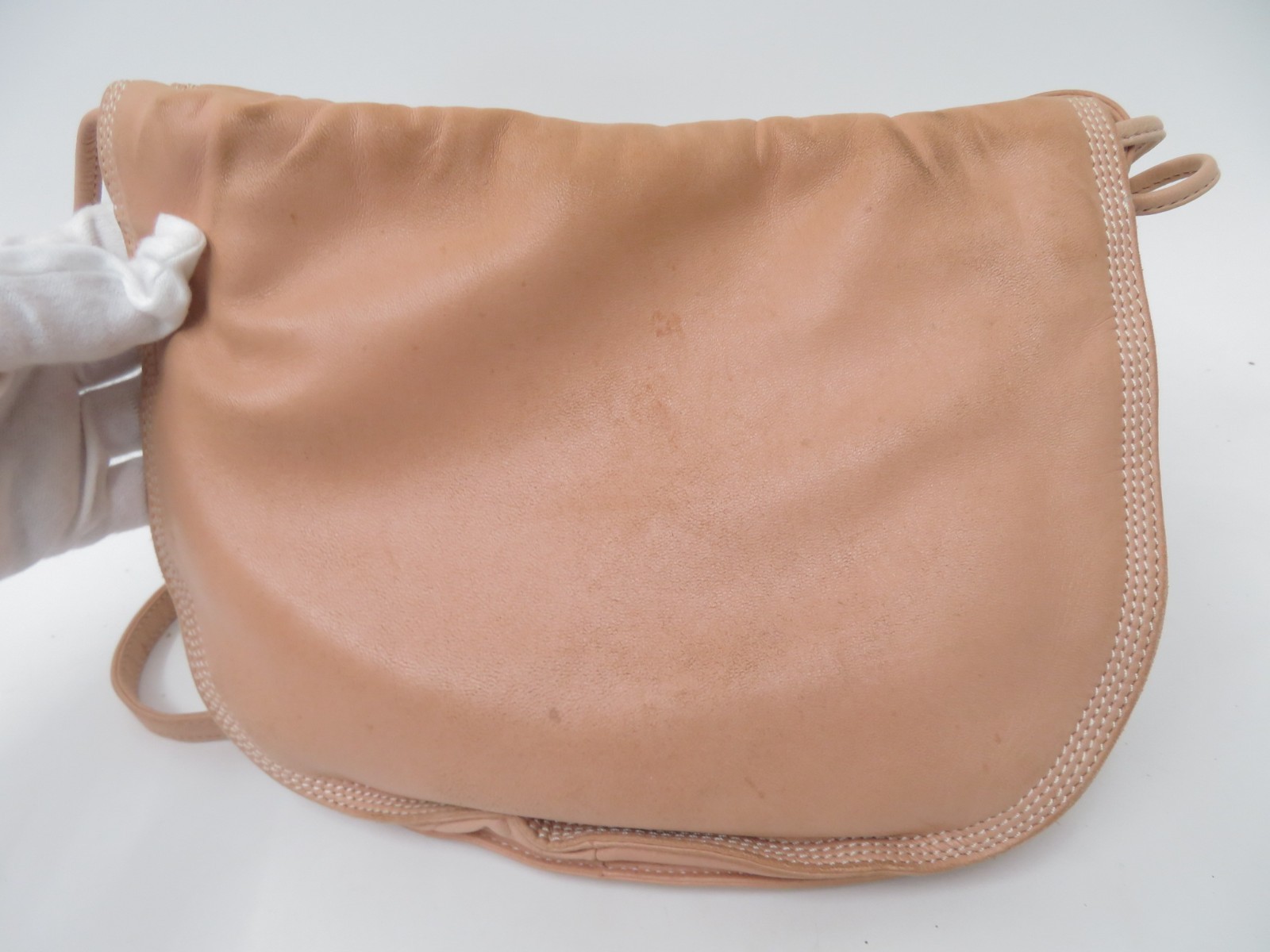Authentic LOEWE Anagram Nappa Aire Lambskin Shoulder Bag S#50903