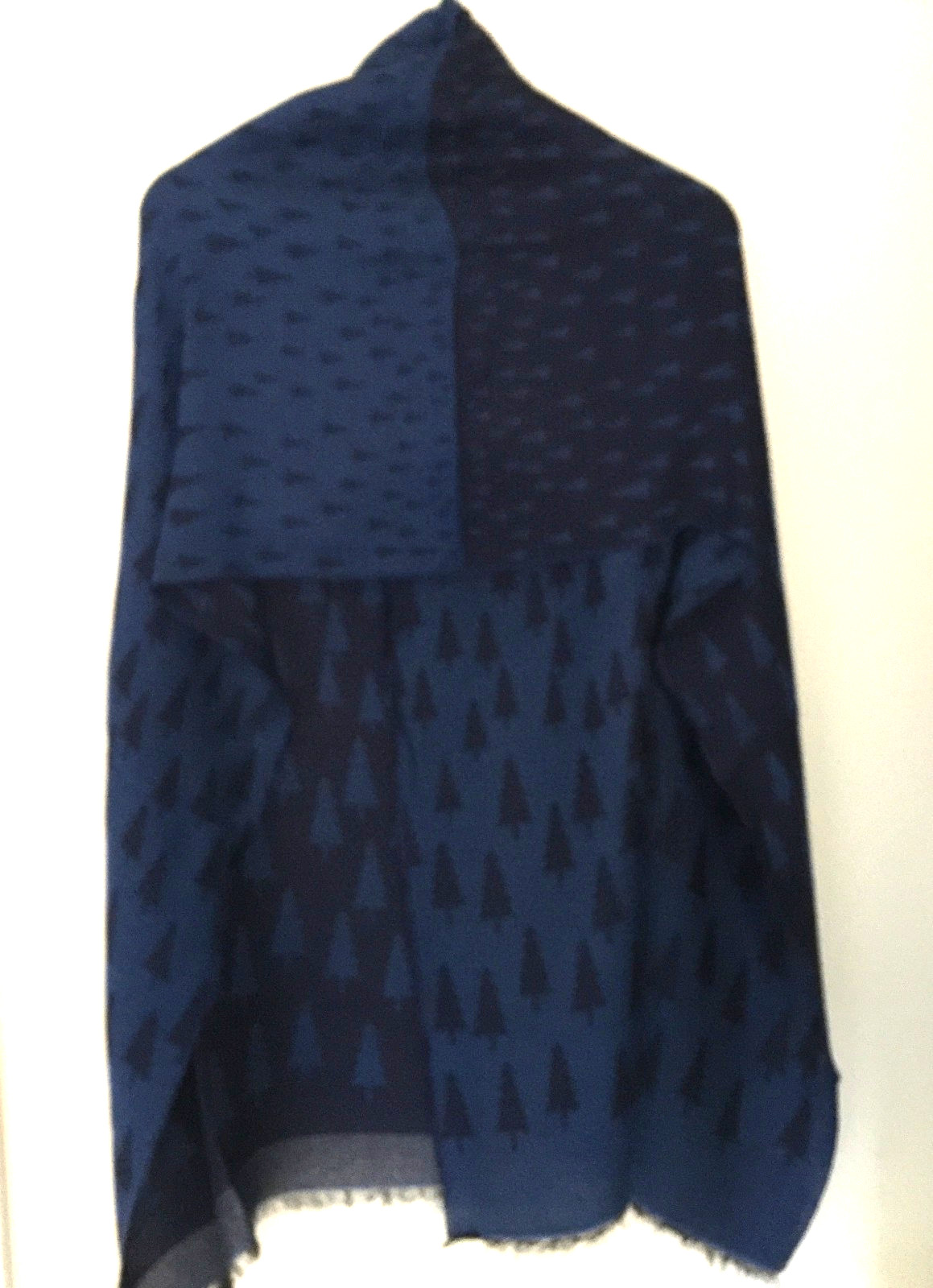 Talbots large gorgeous wool blend Scarf/Shawl size 76″ x 20″ Made in Italy New!