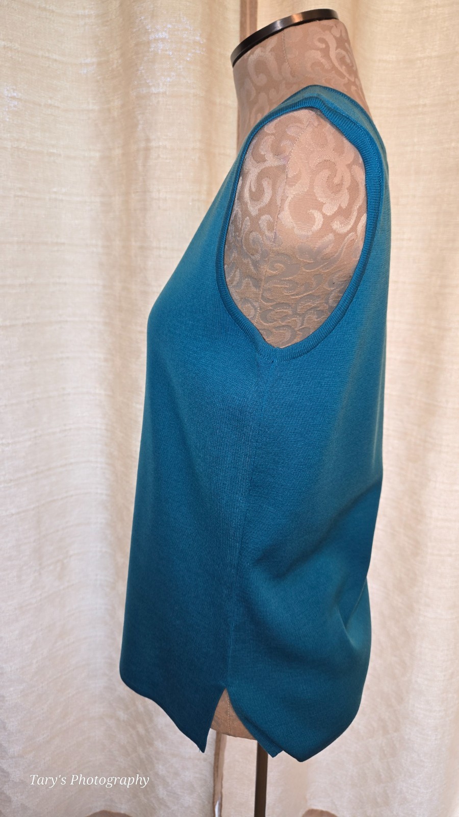 Ming Wang Teal Knit Tank – XS – New Without Tags – Washable Wrinkle Resistant