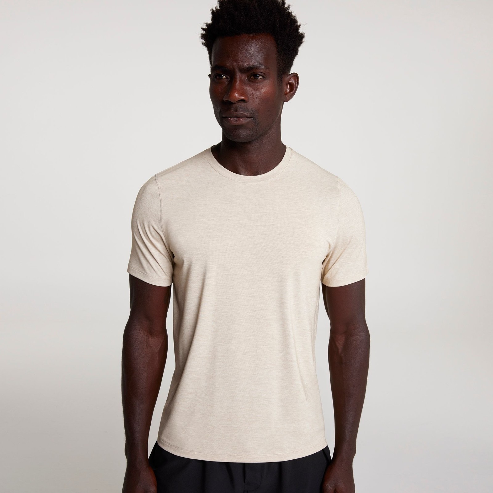 VRST Men’s Icon Short Sleeve Tee, XXL, Stone Quarry Heather