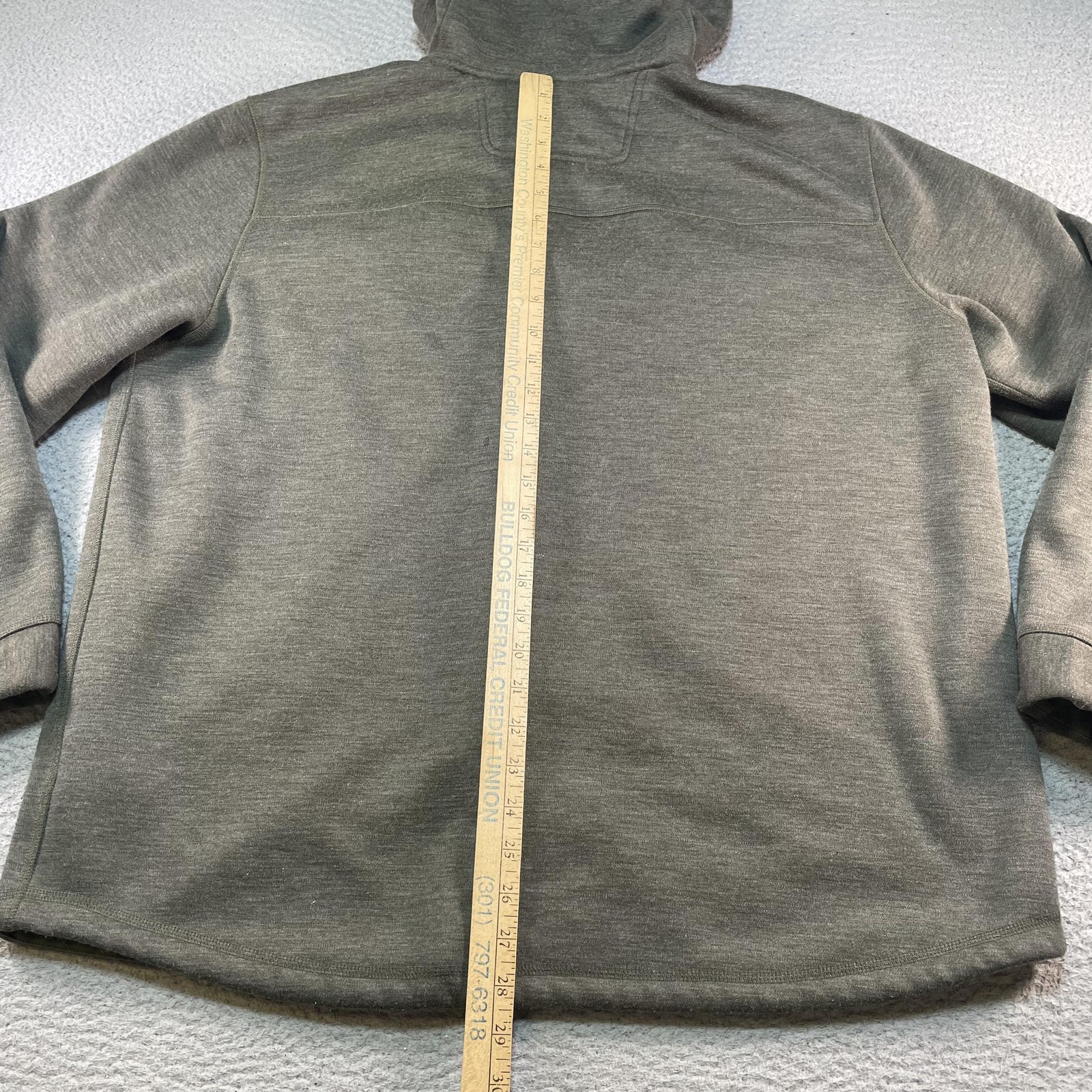 The North Face Jacket Mens 2XL Gray Hooded Sherpa Lined Snap Parka NF0A3MMR