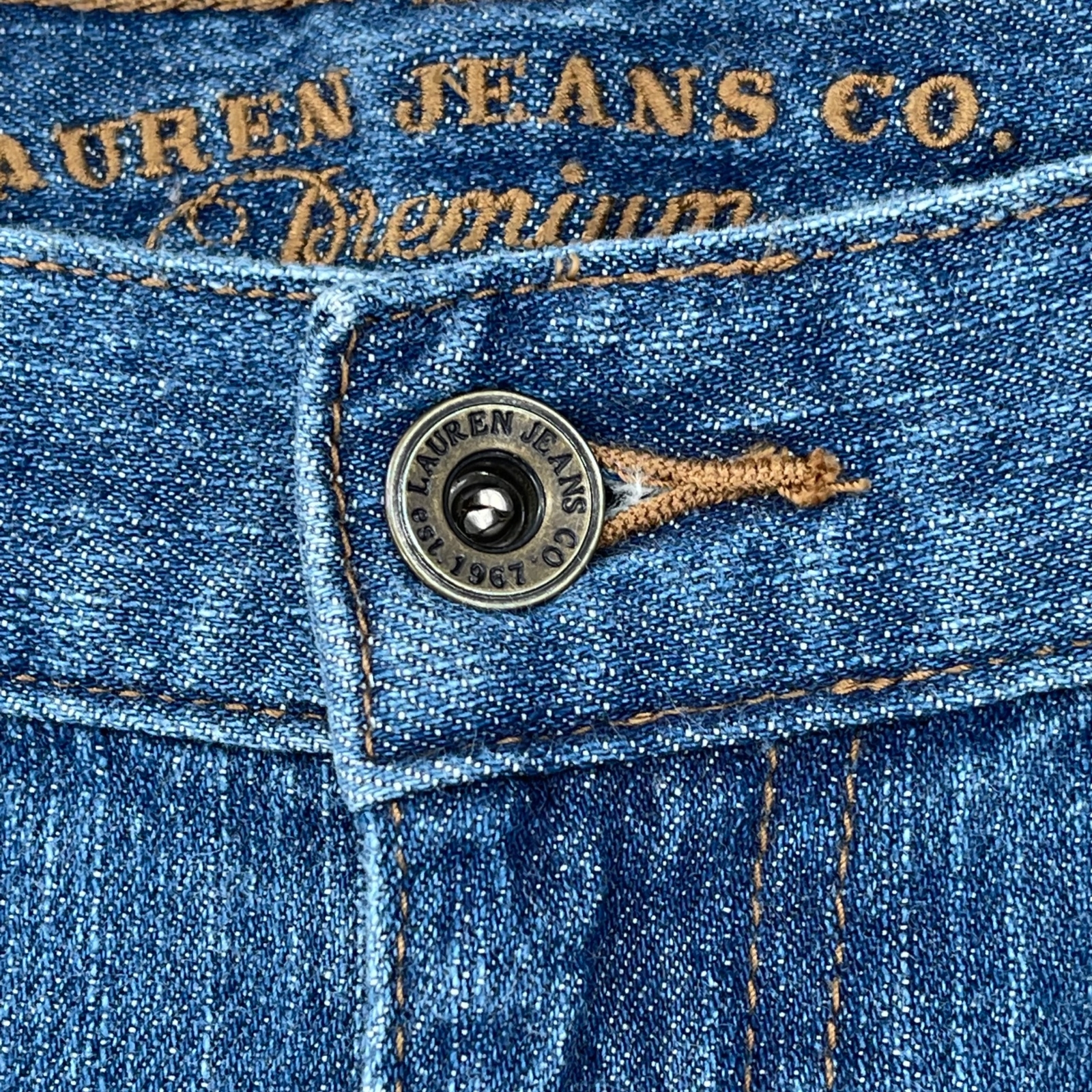 Lauren Ralph Lauren Classic Straight Leg Jeans Medium Wash High Rise Women 12