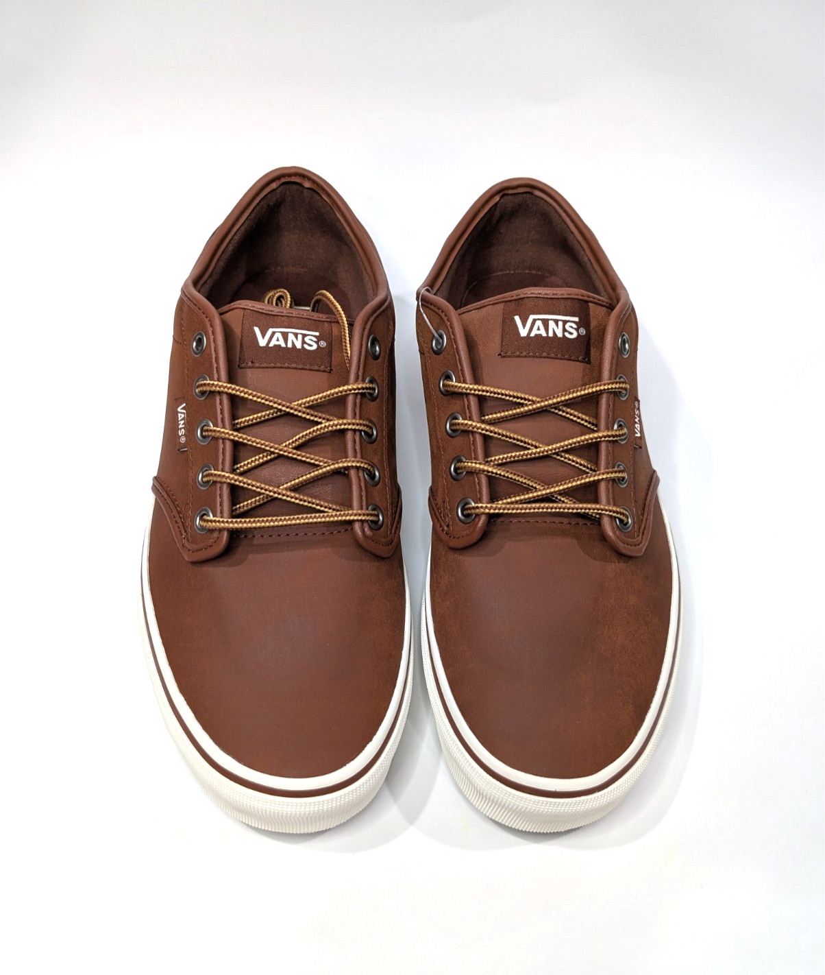 Vans Atwood Brown/Mashmallow Leather Men’s Sneakers – Assorted Sizes NWB