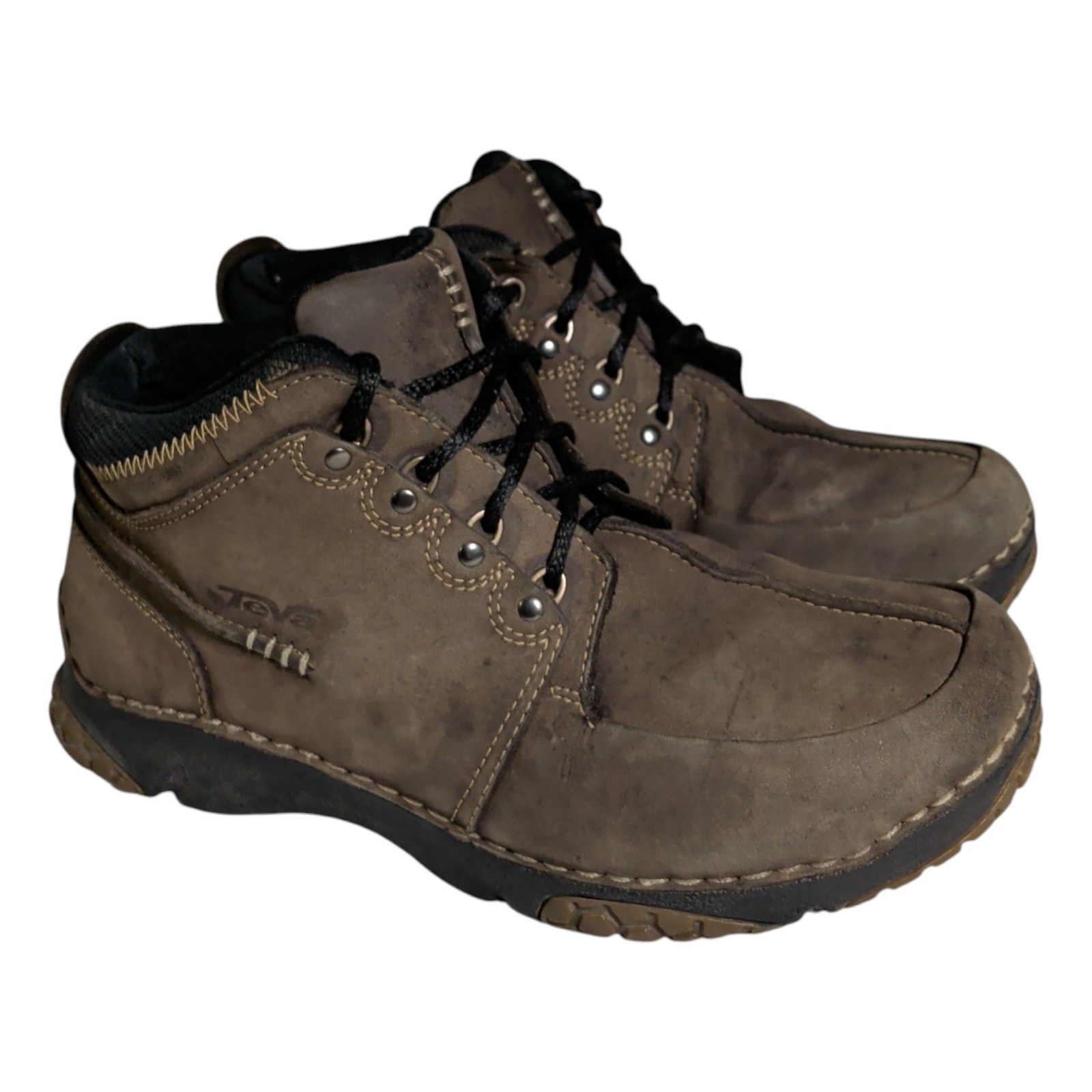 Teva Hiking Boots Mens Size 8 Split Toe Waterproof Brown Gorpcore Outdoor 6738