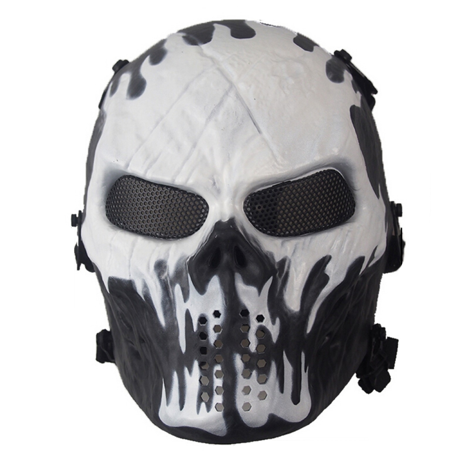 New Airsoft Paintball Tactical Full Face Protection Skull Mask Skeleton Army J