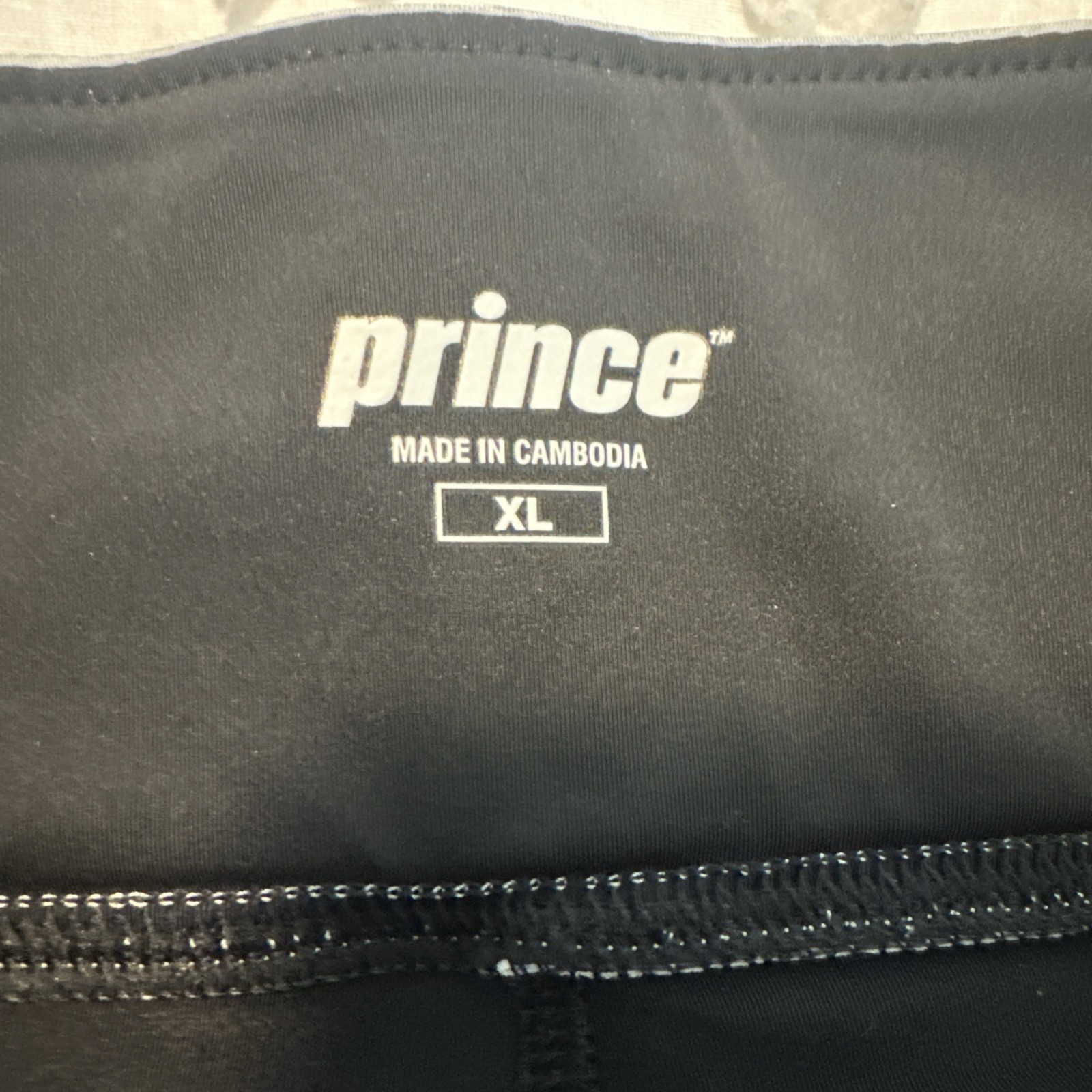 Prince XL ash gray micro fiber tennis skort