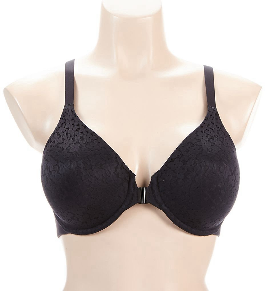 Chantelle 13F6 Norah Front Closure Molded Underwire Bra, BLACK Size 34DDDD