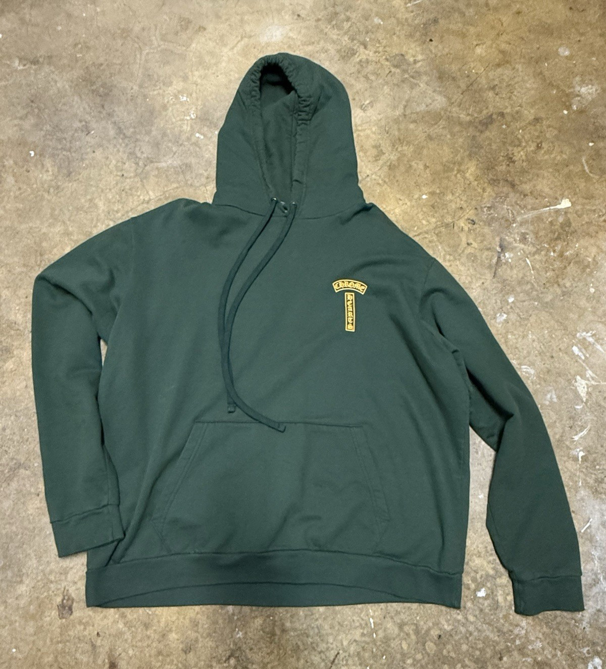 Chrome Hearts Green Men’s Pullover Hoodie XL Long Sleeve Graphic Print Logo