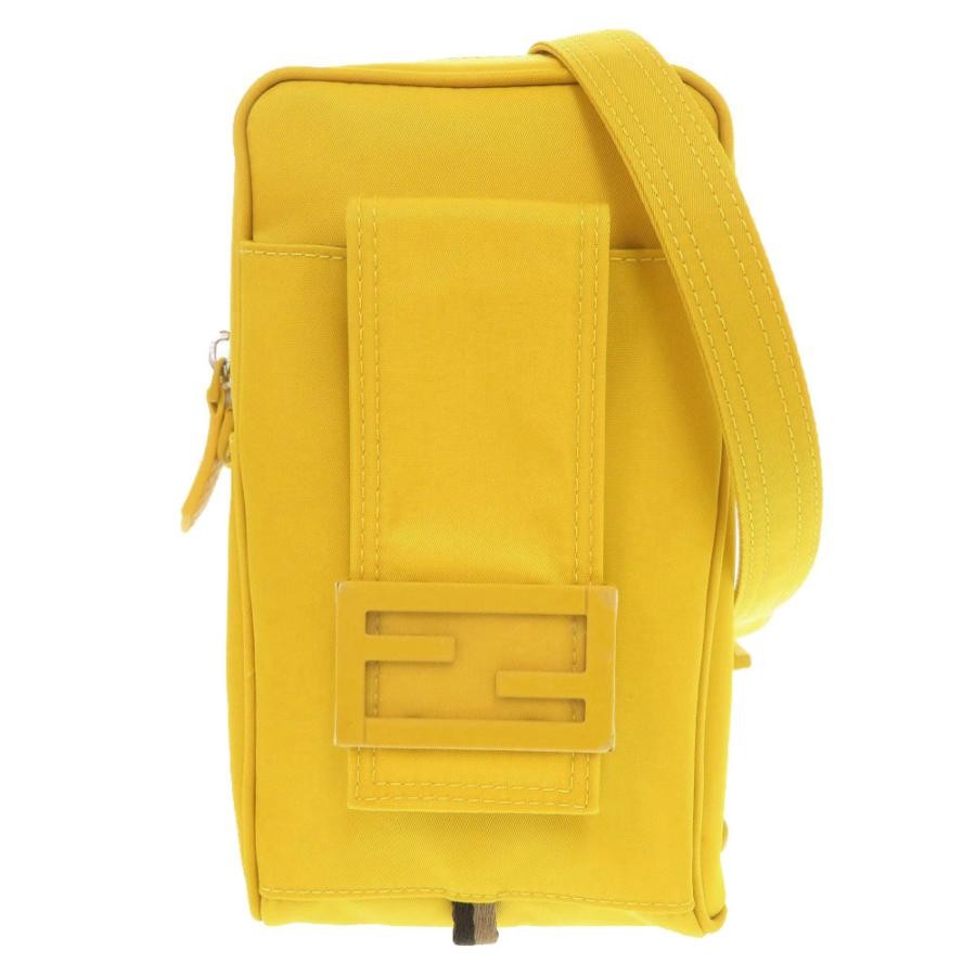 FENDI Bag: Baguette Phone Pouch 7AS056 Yellow W11H20D4cm w/o accessories;