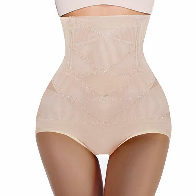 Women Tummy Control High Waisted Panties Girdle Body Shaper Breathable Underwear