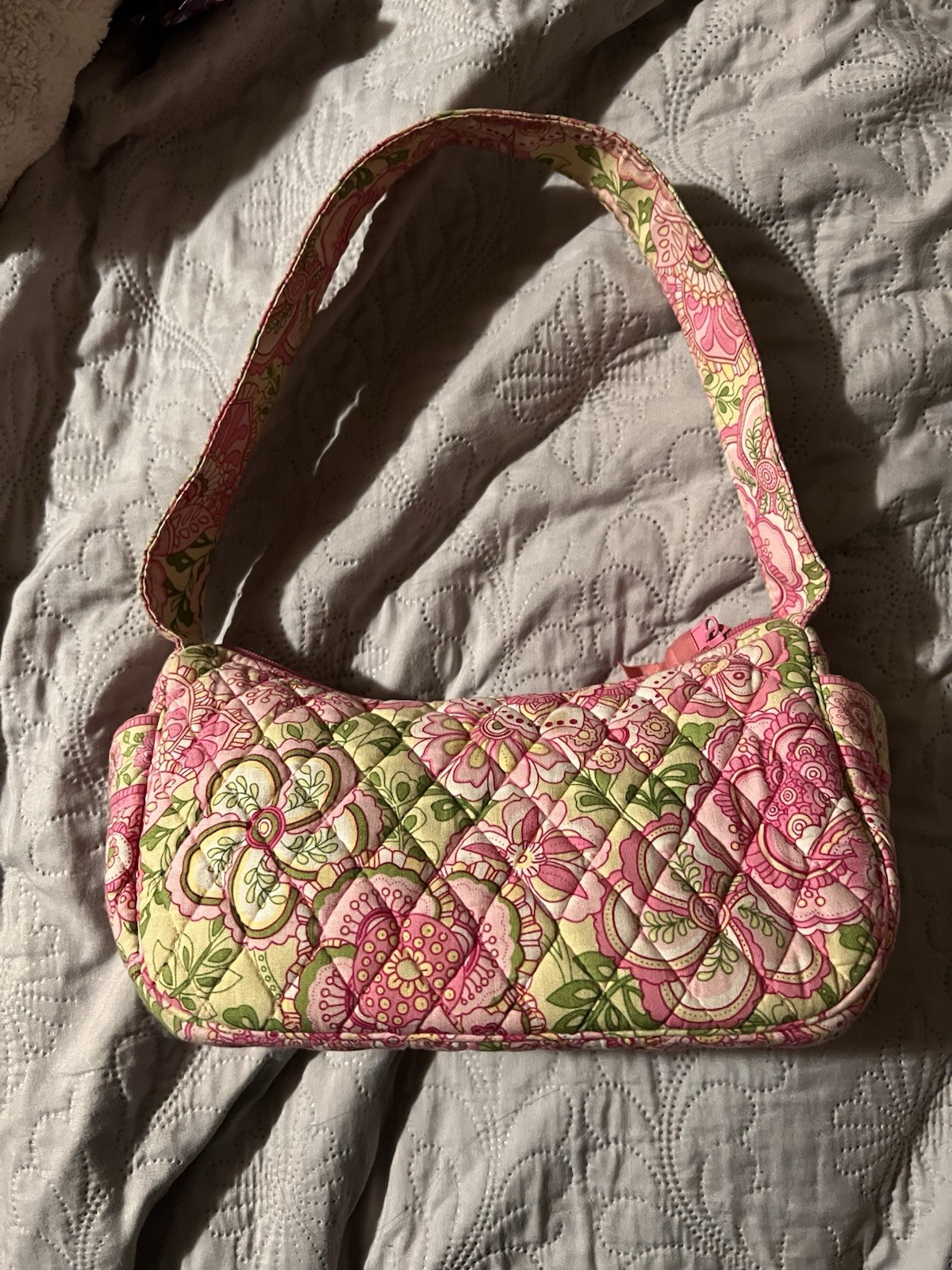 Quilted Floral Print Small Petal Pink maggie rare vera bradley