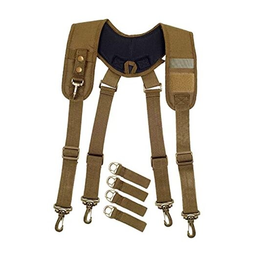 Tactical Duty Belt Harness Suspenders Padded Tool Belt Suspender Heavy Duty