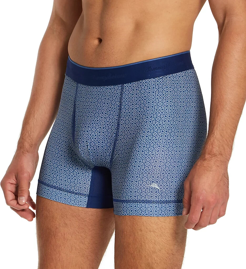 2 X Tommy Bahama Geo Tile Mesh Tech Boxer Briefs Underwear Size S $60