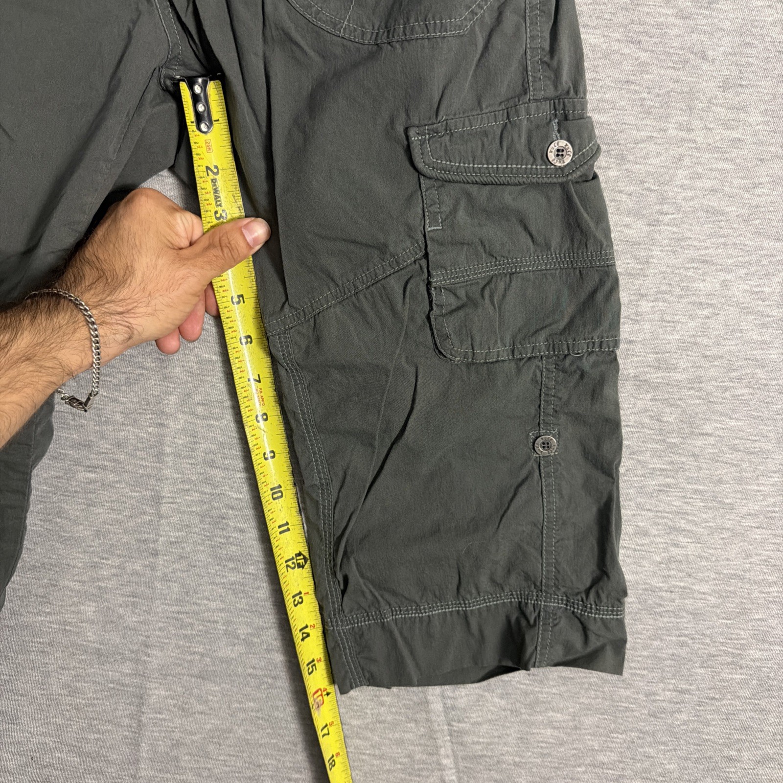 Kuhl Women’s Size 4 Gray Cotton Blend Kontra Roll Up Capri Cargo Pants