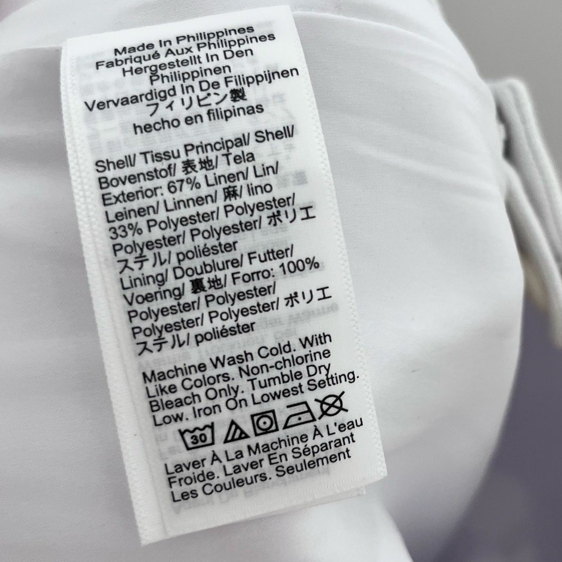 J.Crew Kaya White Stretch Linen Blend Dress Pants Women’s Size 4