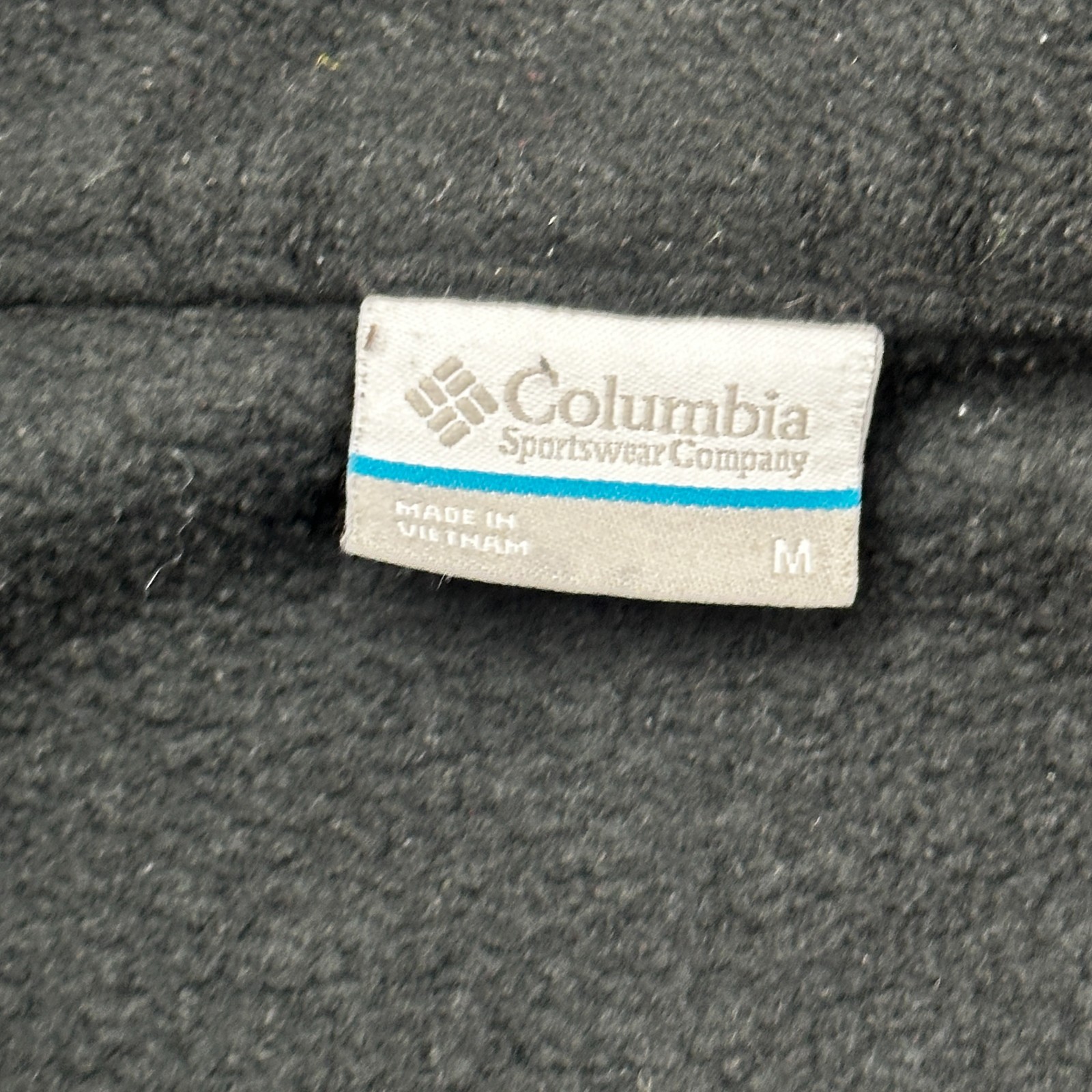 Columbia Sawyer Rapids Fleece Jacket Womens Medium Black Logo Full Zip Outdoor