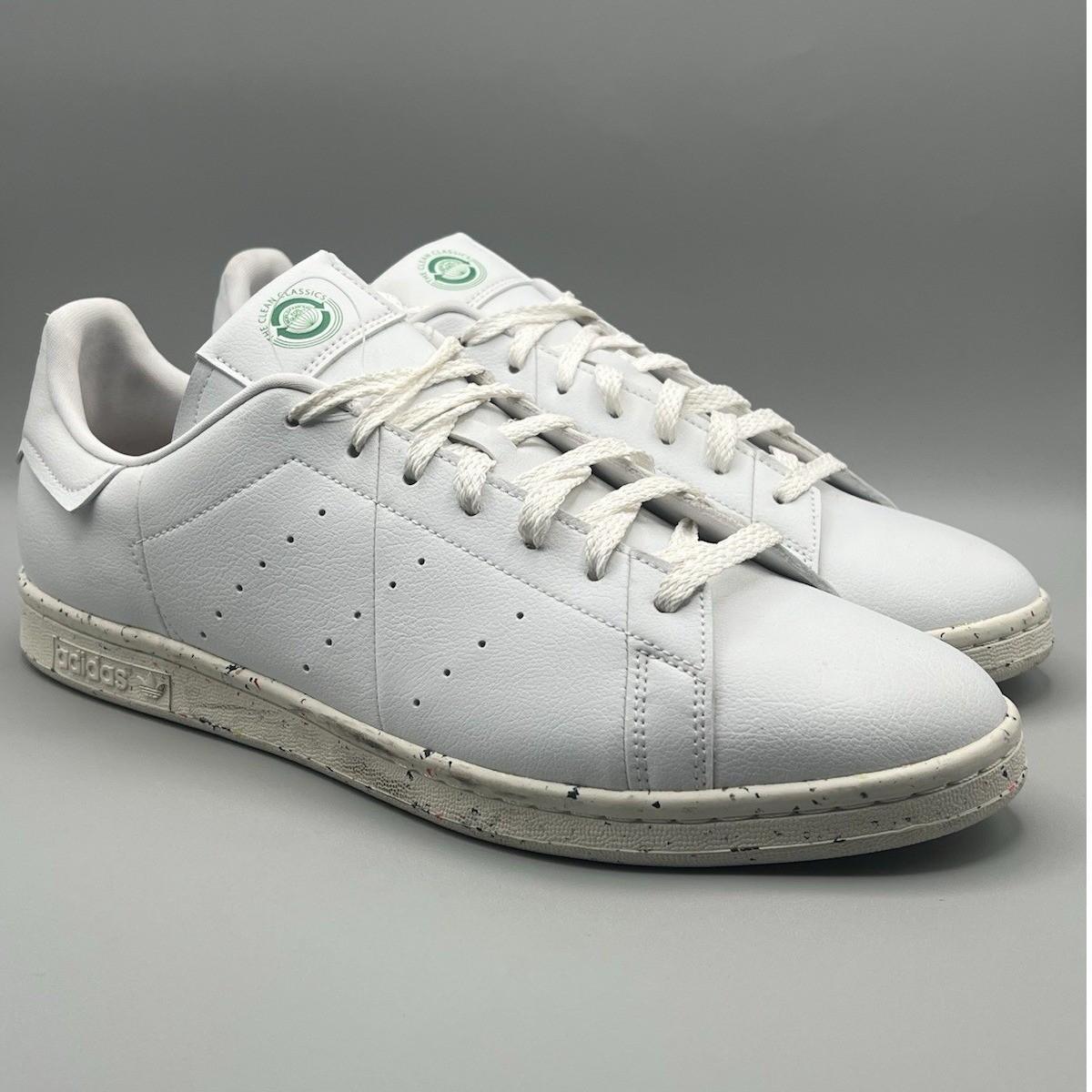 Adidas Stan Smith Vegan Clean Classic White Beige Shoes – Men’s Size 14 NEW
