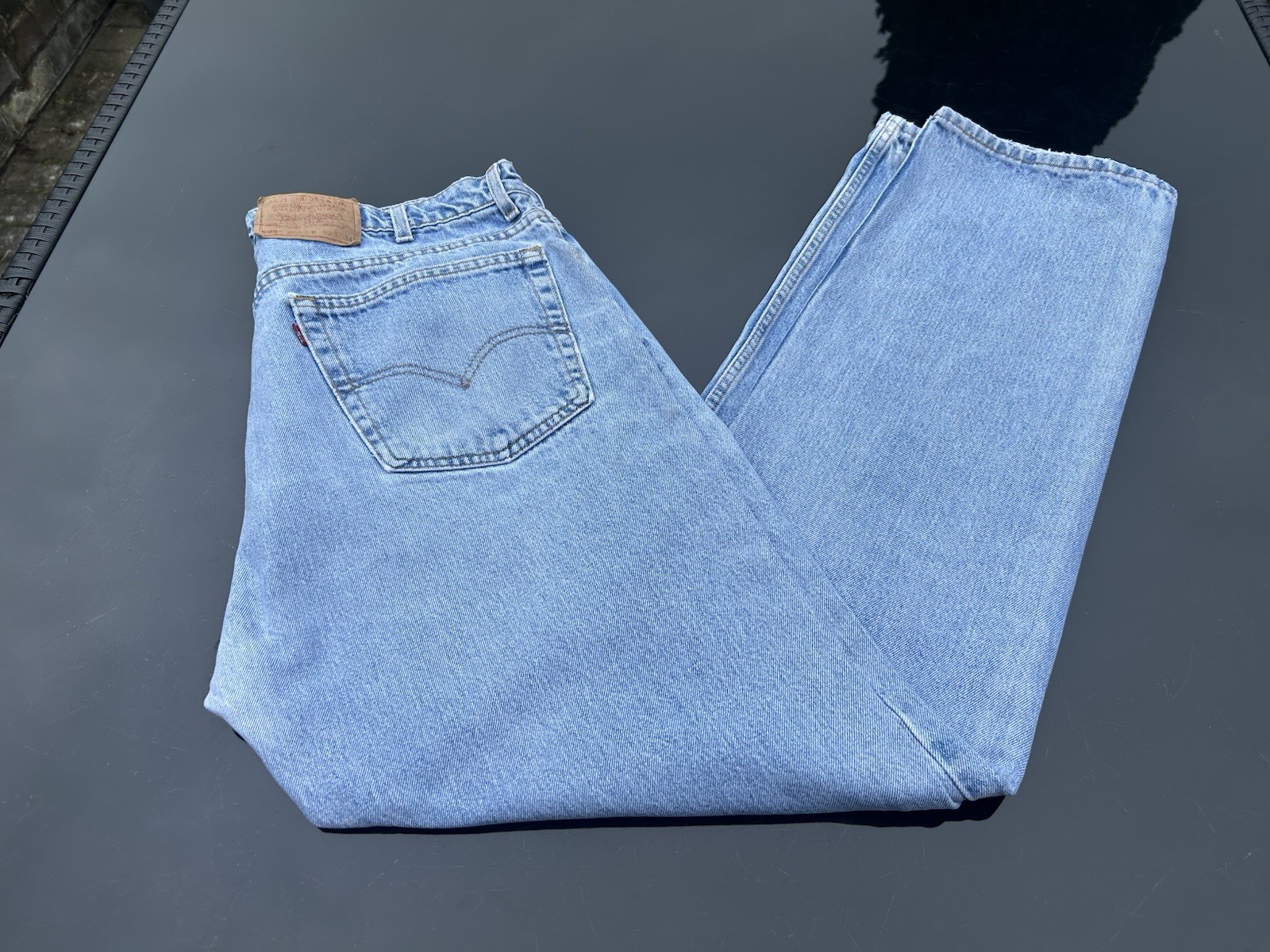 Levi 505 Regular Straight Fit Waist 39in Inside Leg 34in 100% Cotton In Denim