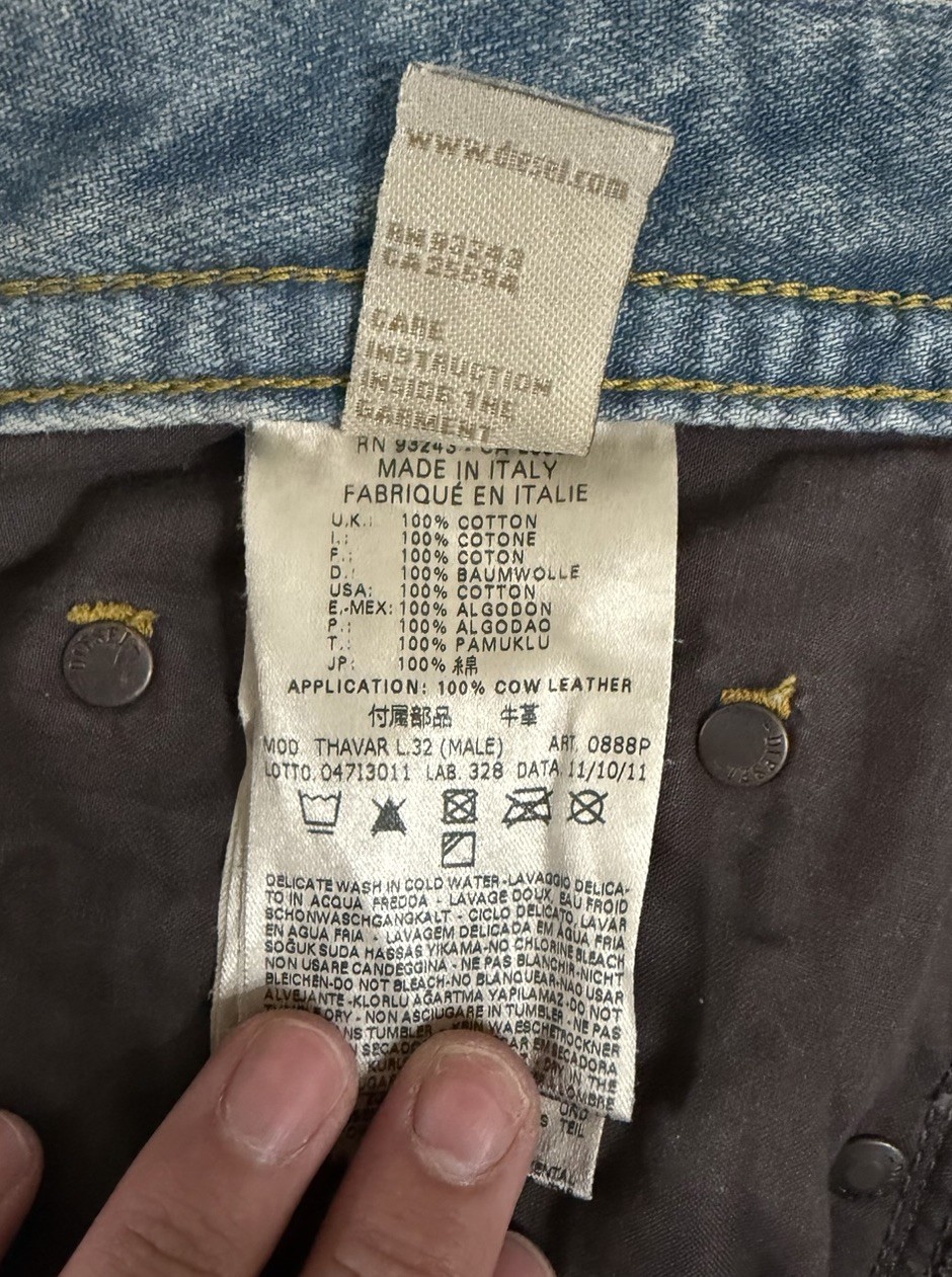 Diesel Jeans Thavar 30W 32L – Blue Eyecons 2012/1 Limited Edition Made In Italy