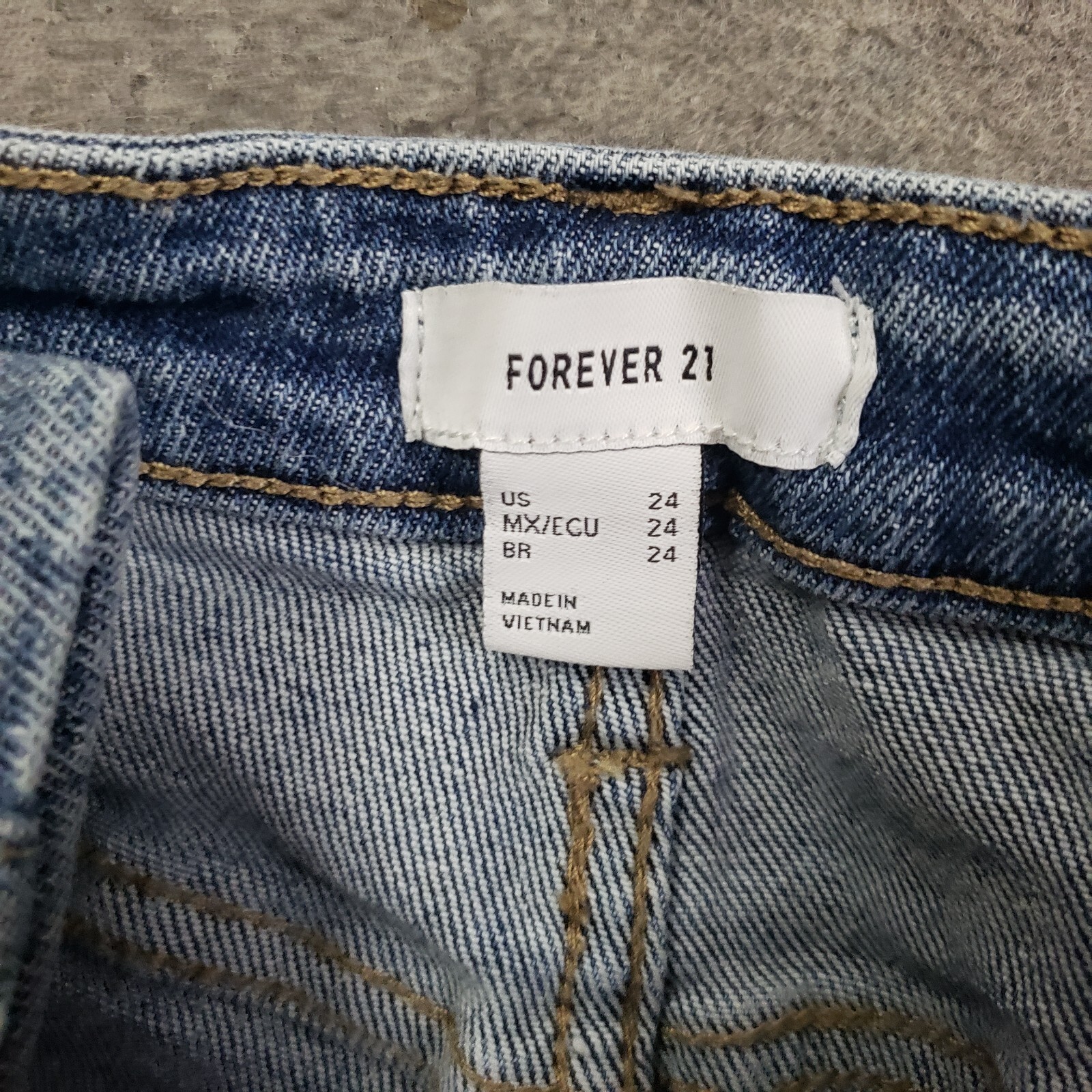 Forever 21 Jeans Womens 24 Jegging Skinny High Rise Medium Wash Pants Blue 22×26